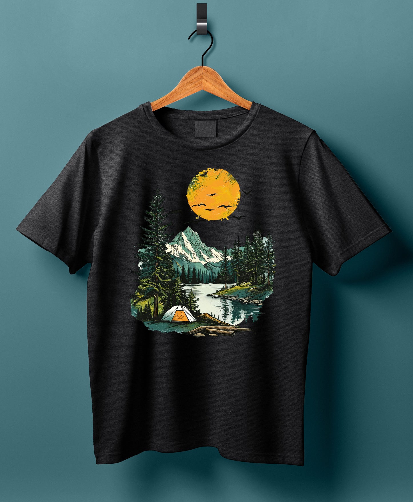 Women Cotton T-Shirt - Camping