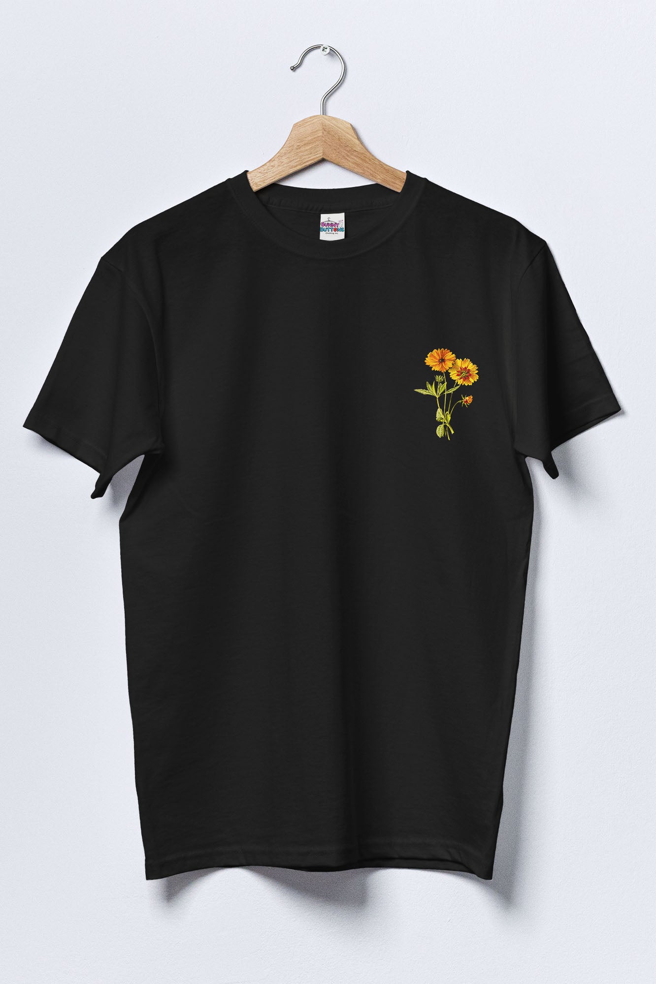 Women Cotton T-Shirt - Little Sunflower