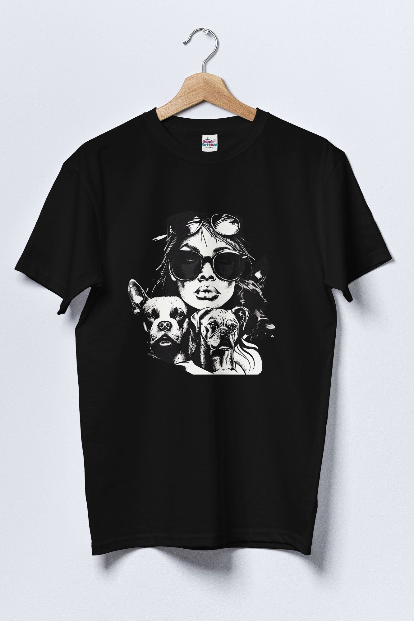 Women Cotton T-Shirt - Dog Mom
