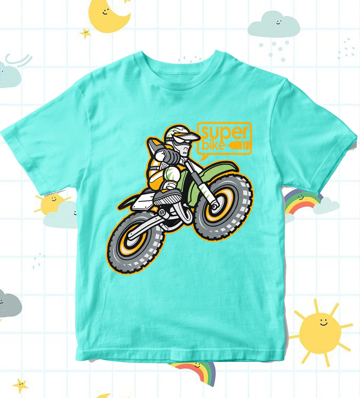 Kids T-Shirt - Motorbike offroad (Unisex)