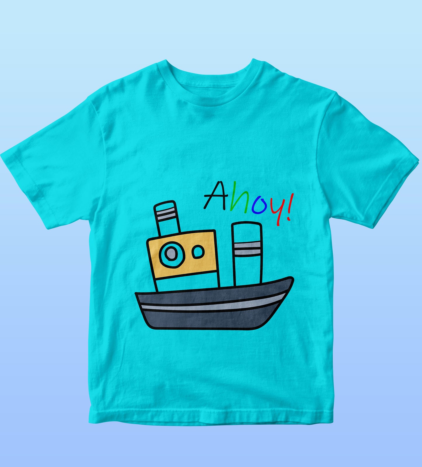 Kids T-Shirt - Ahoy Ship (Unisex)