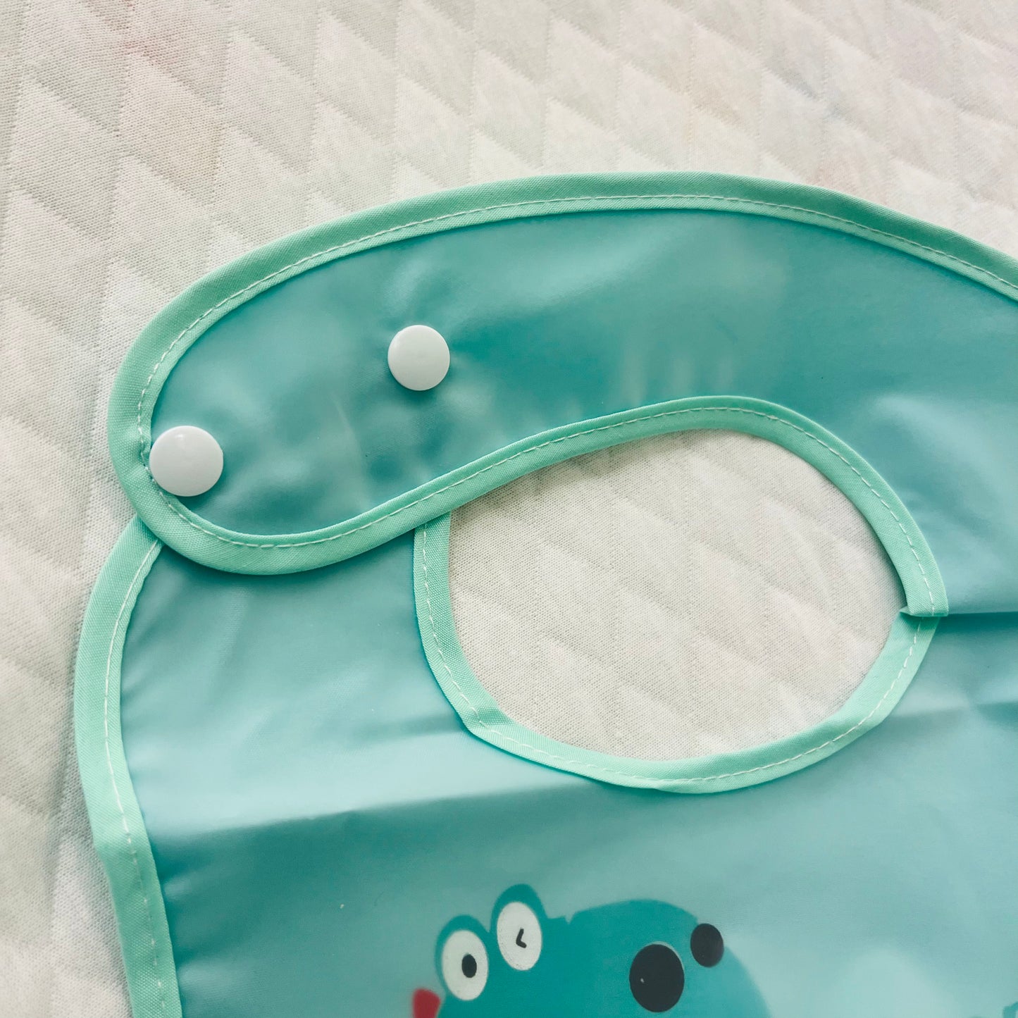 Cotton Washable Baby Bibs | With Spill Tray | Waterproof Layer | Easy wear Buttons