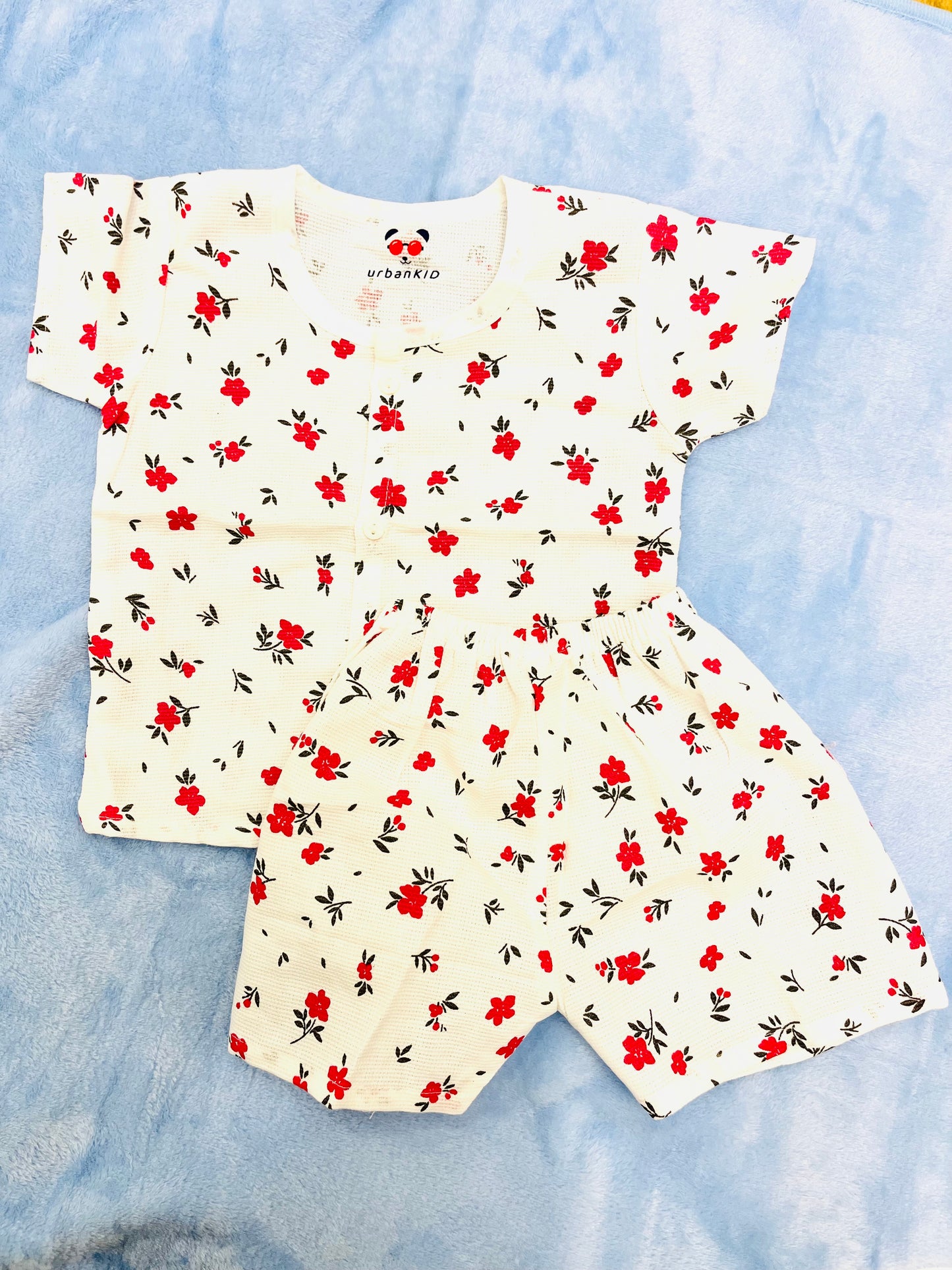 Cotton Co-ord Sets | Pure Cotton | Shirt & Shorts | 4-10 Months