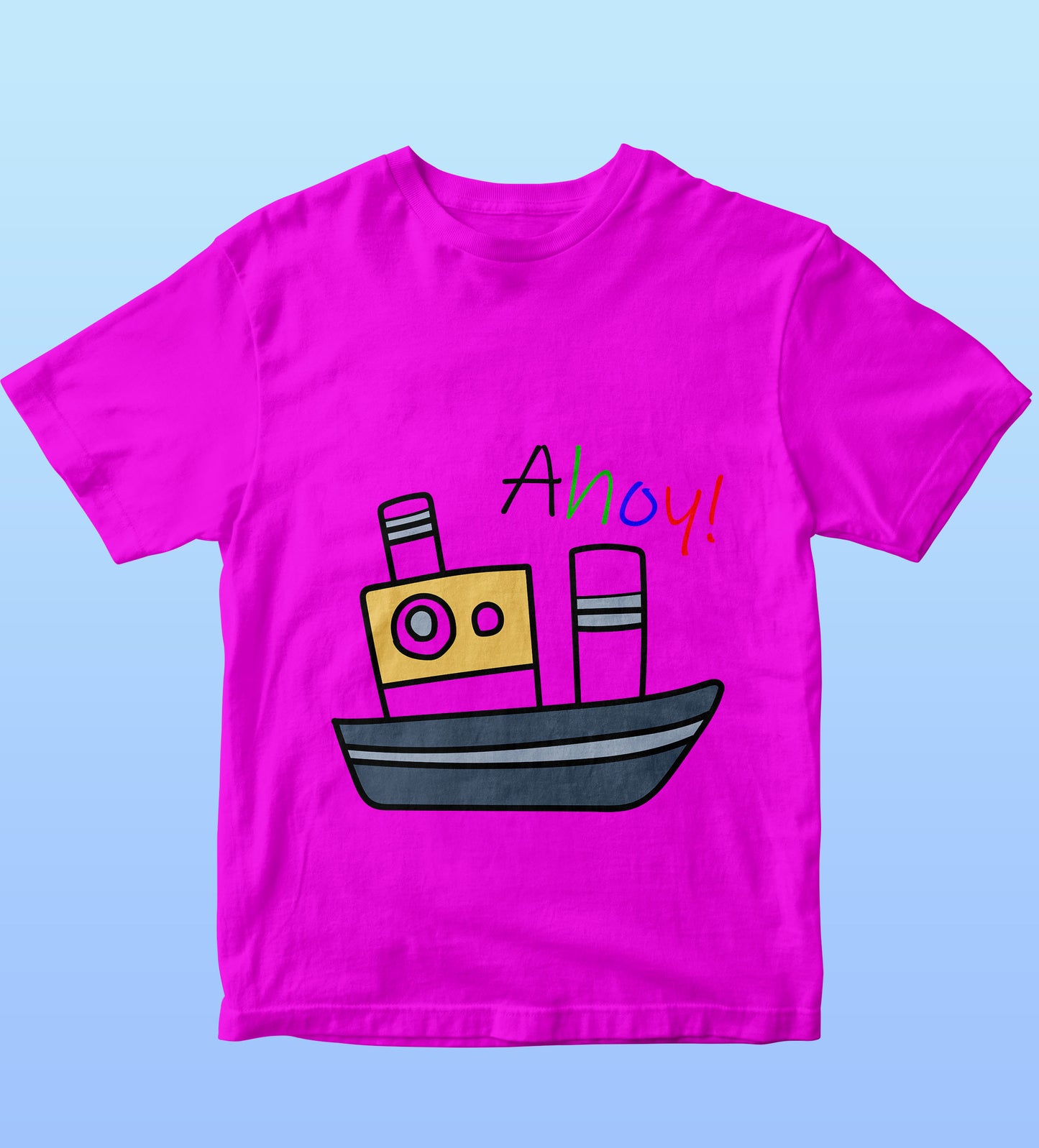 Kids T-Shirt - Ahoy Ship (Unisex)