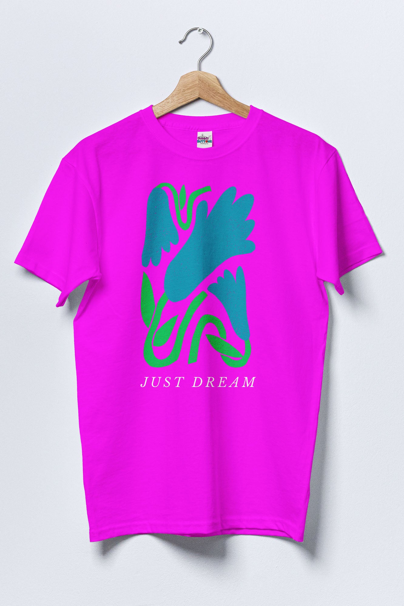 Women Cotton T-Shirt - Dream Tulips