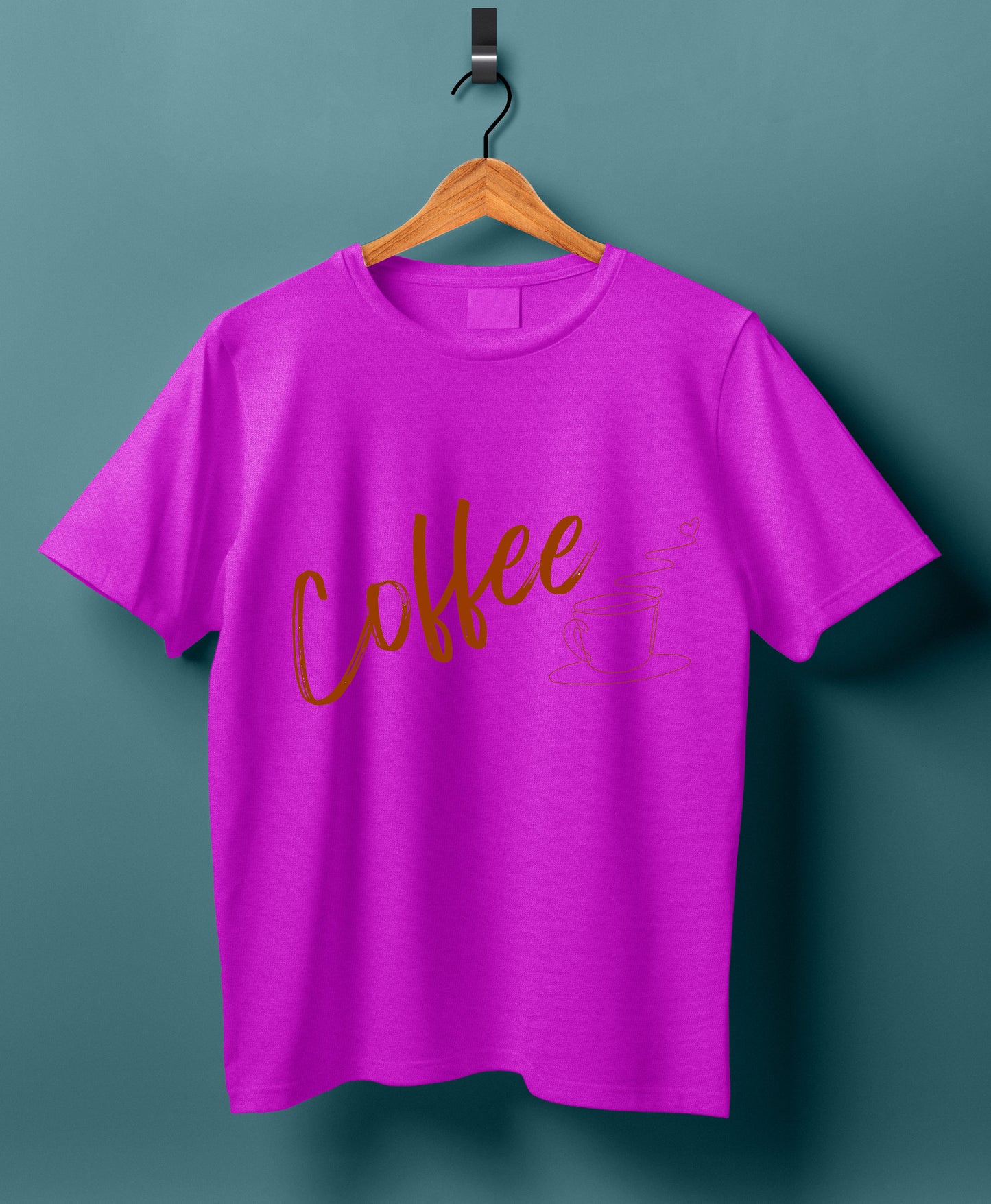 Women Cotton T-Shirt - Coffee