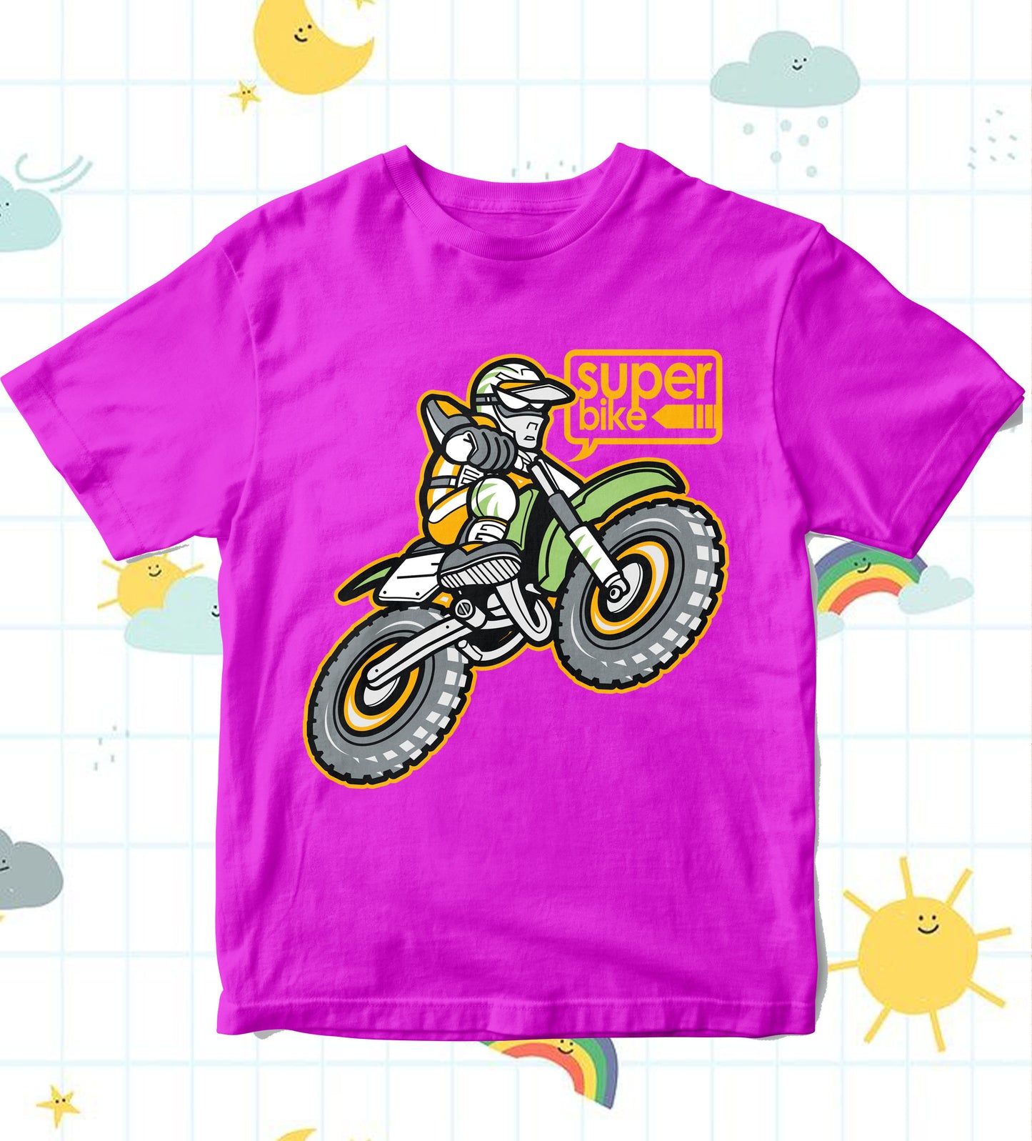 Kids T-Shirt - Motorbike offroad (Unisex)