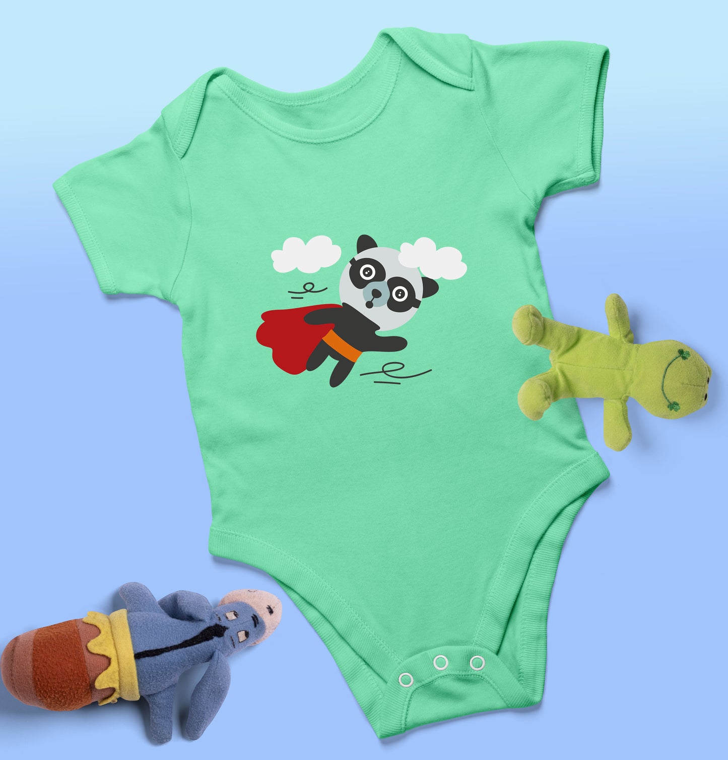 Infant Romper (0-12 months) Unisex - Superhero Panda