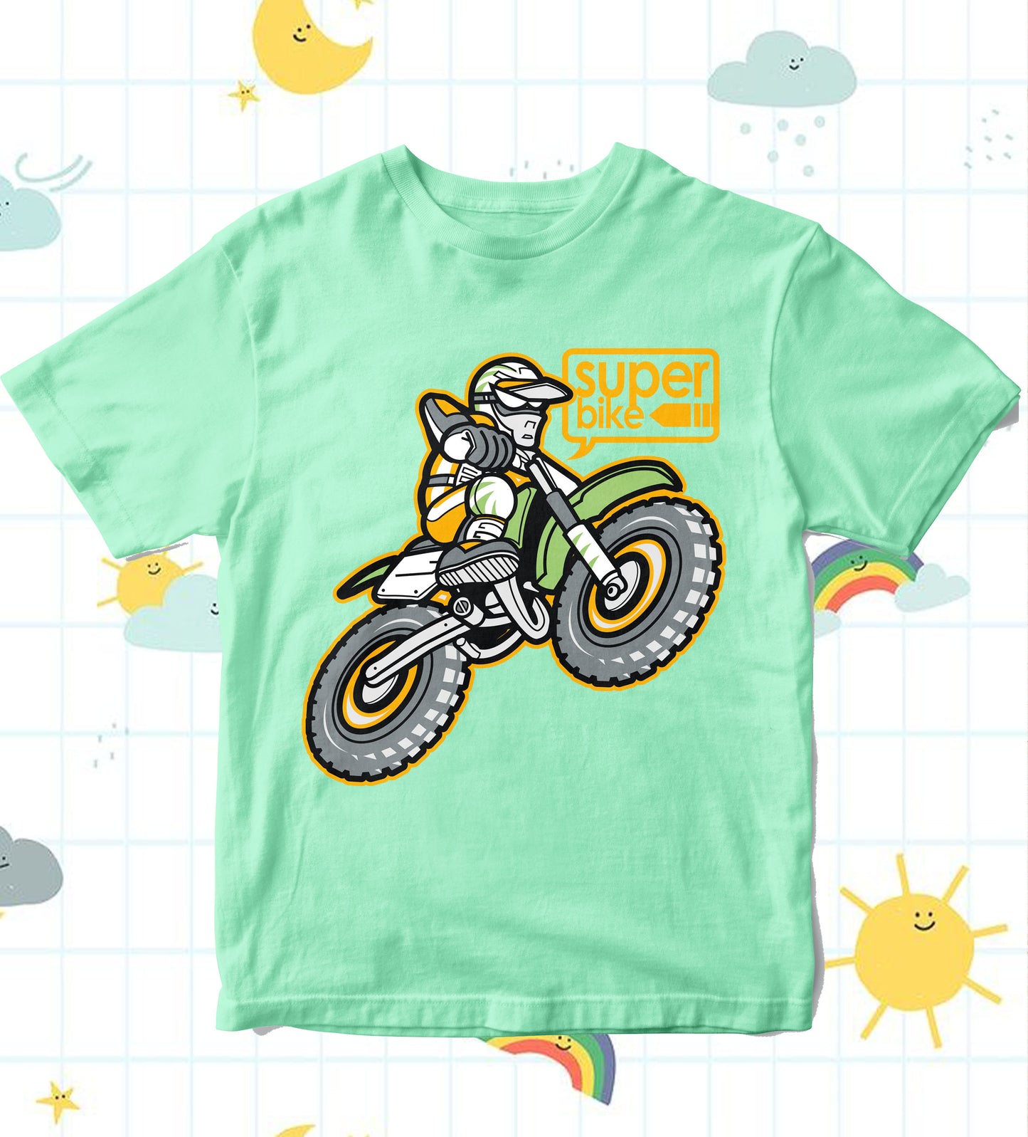 Kids T-Shirt - Motorbike offroad (Unisex)