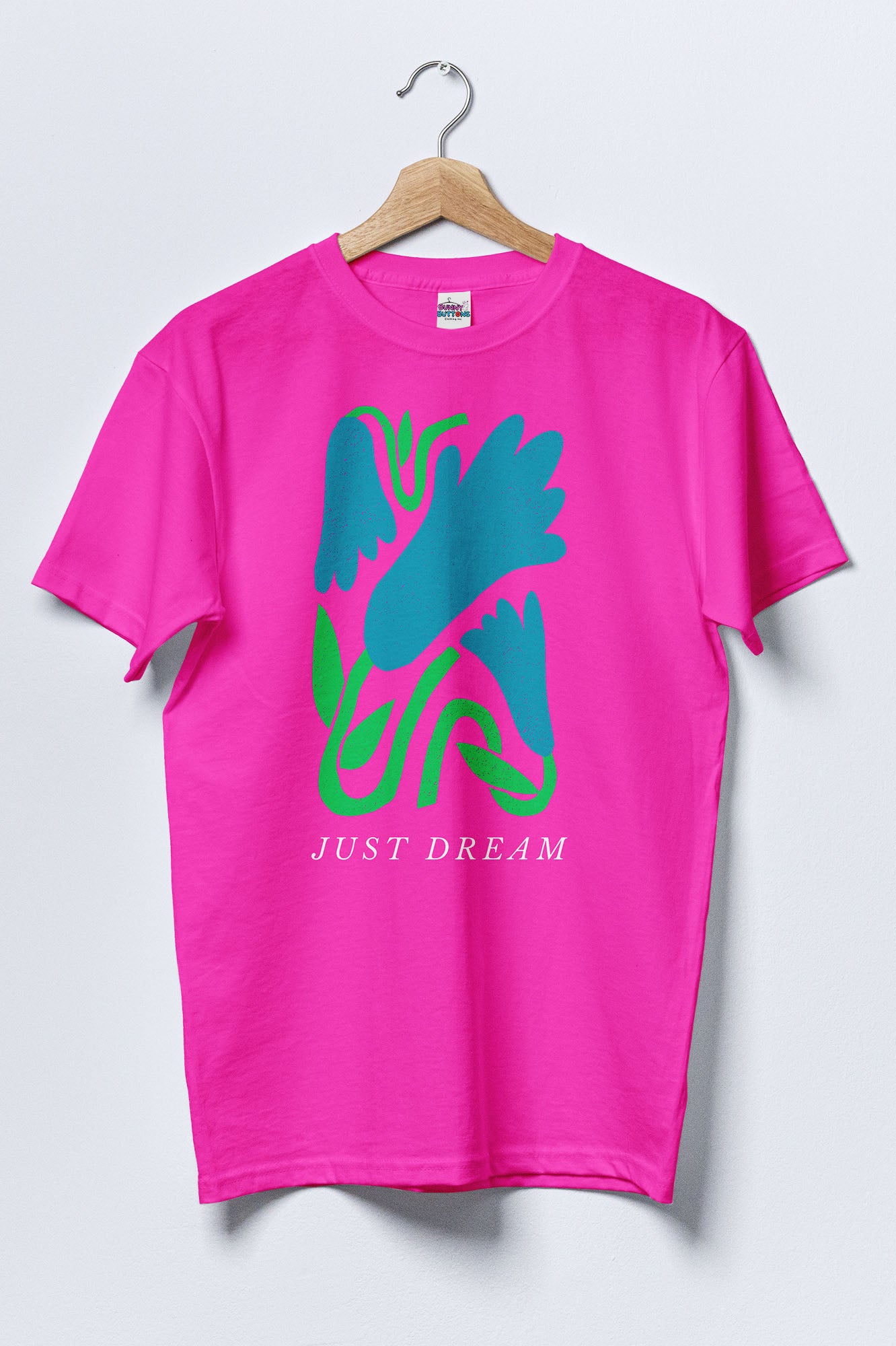 Women Cotton T-Shirt - Dream Tulips