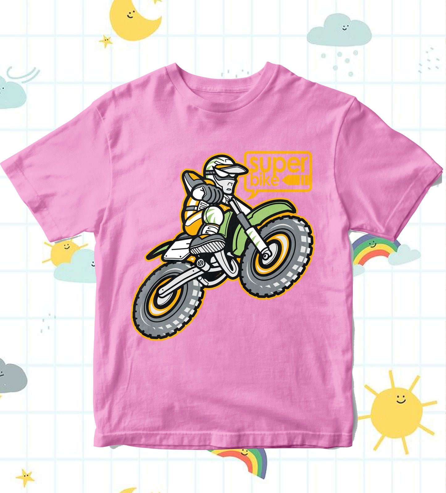 Kids T-Shirt - Motorbike offroad (Unisex)