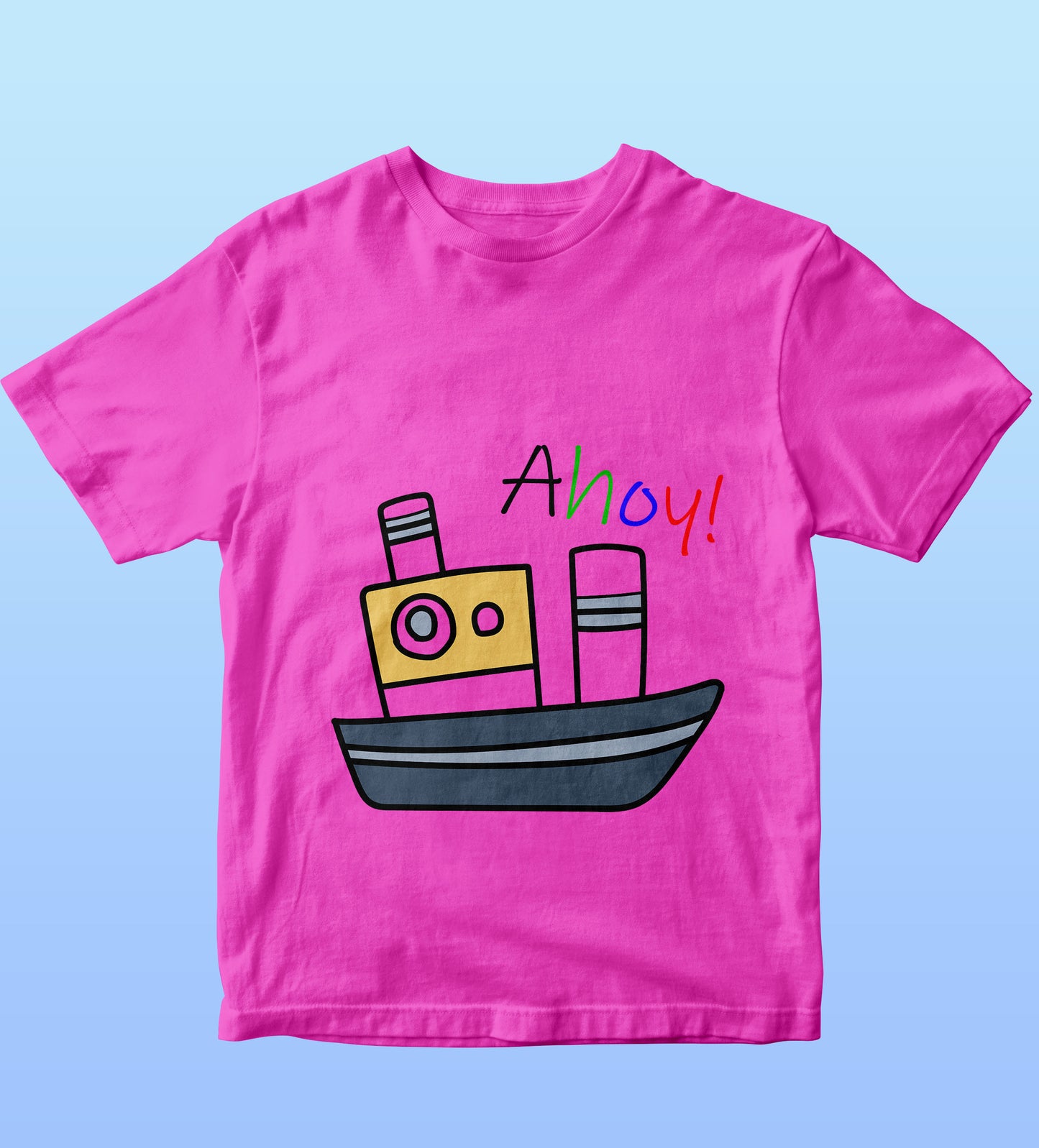 Kids T-Shirt - Ahoy Ship (Unisex)