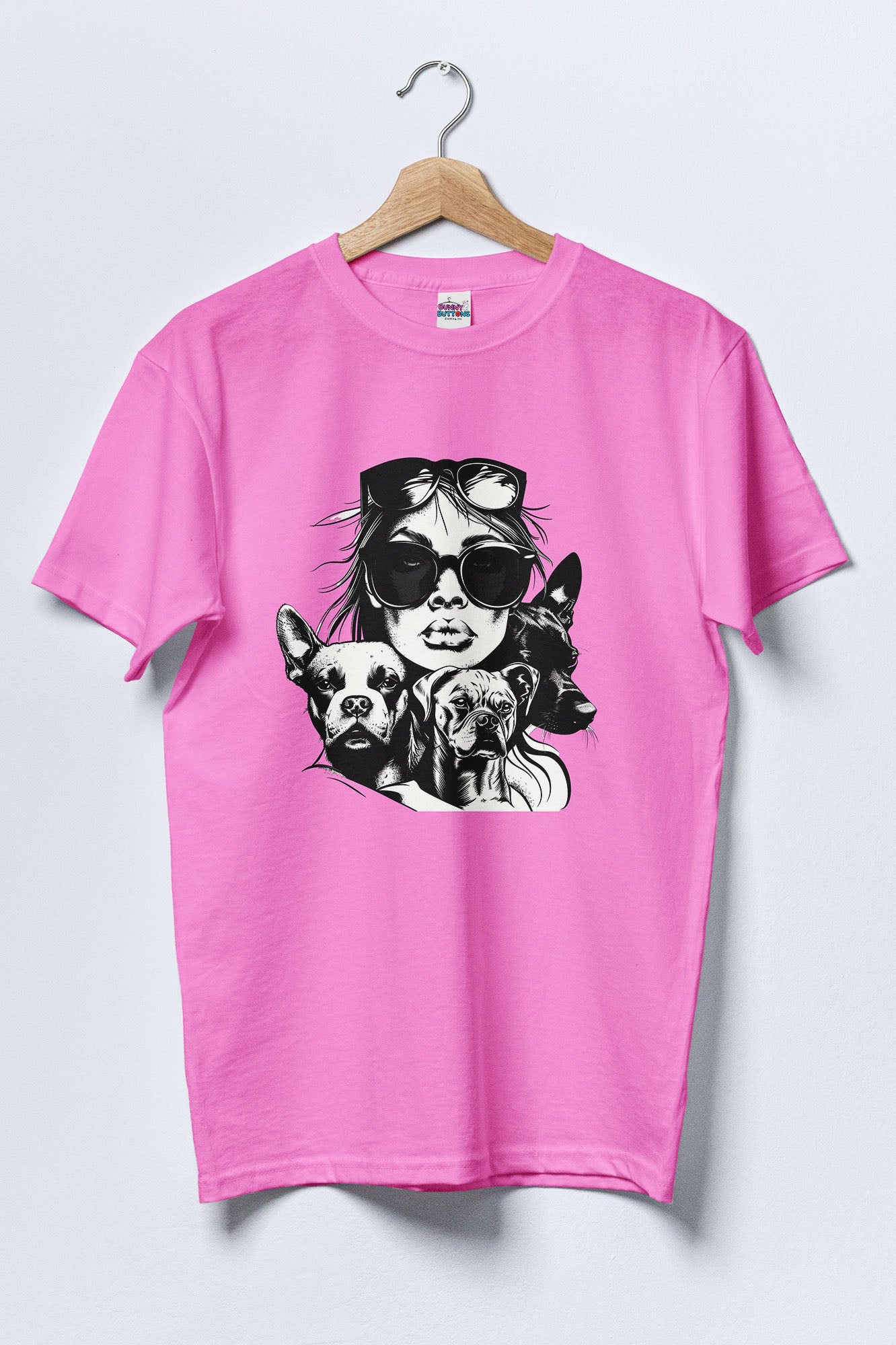 Women Cotton T-Shirt - Dog Mom