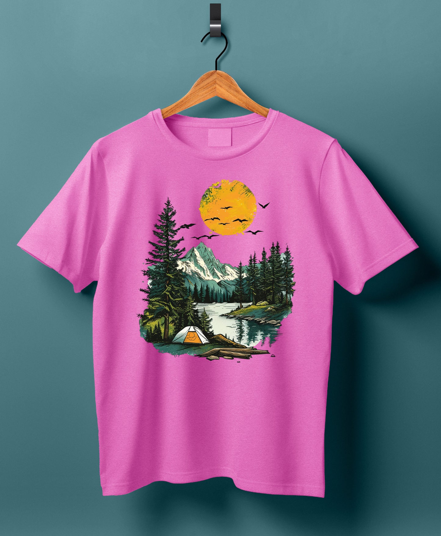Women Cotton T-Shirt - Camping