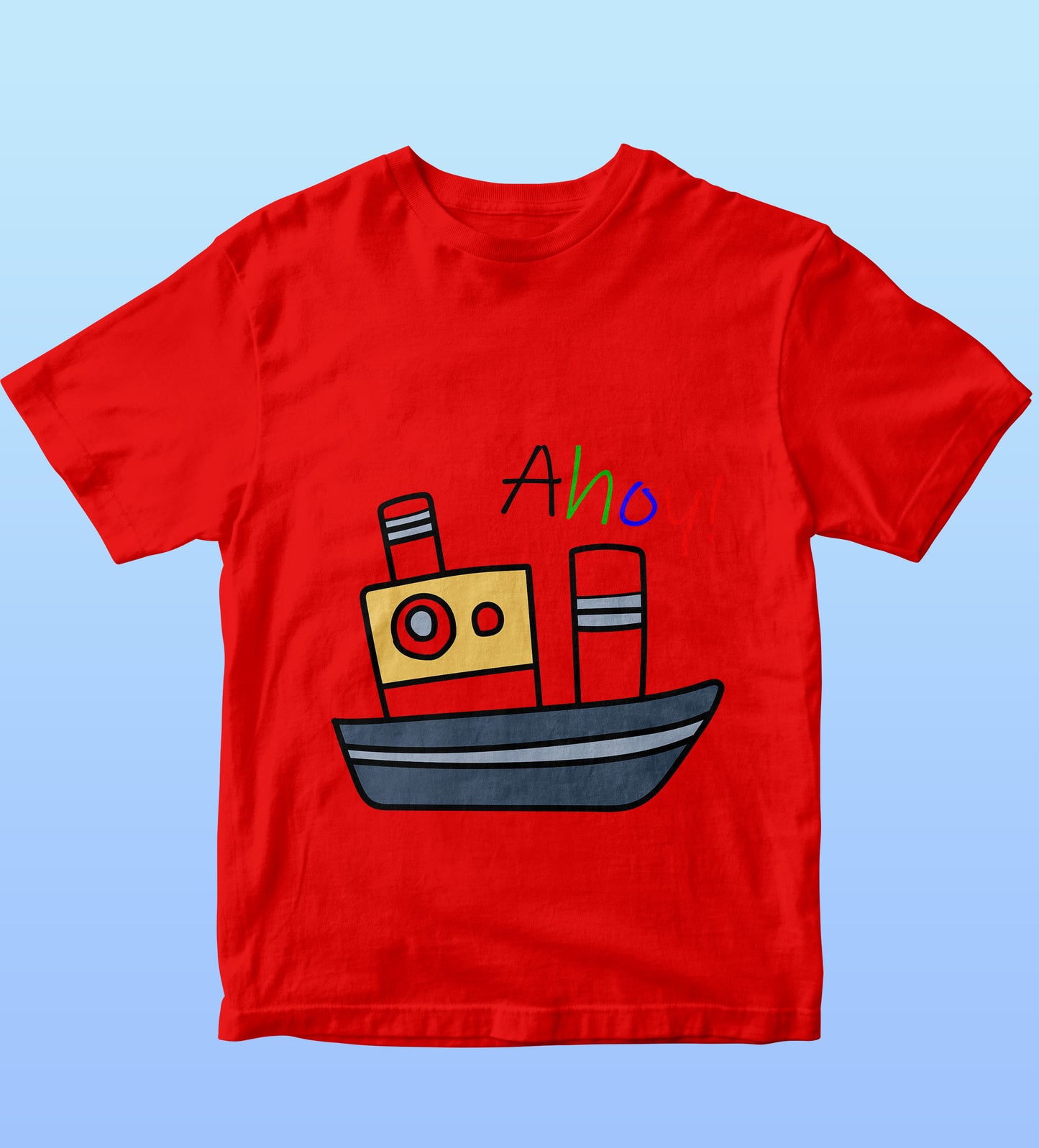 Kids T-Shirt - Ahoy Ship (Unisex)