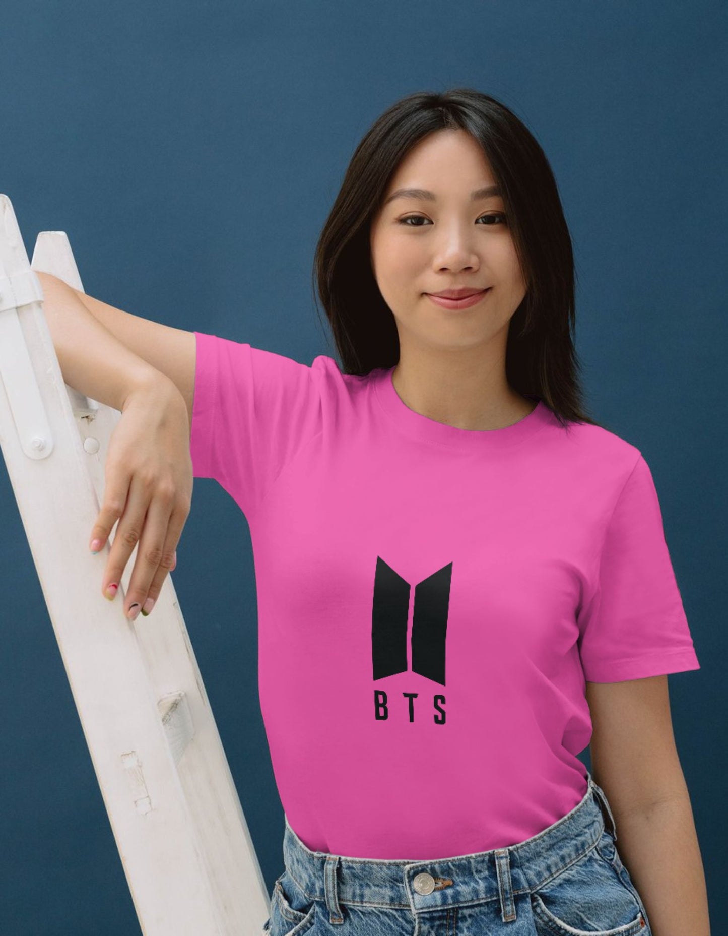 Women Cotton T-Shirt - BTS Logo