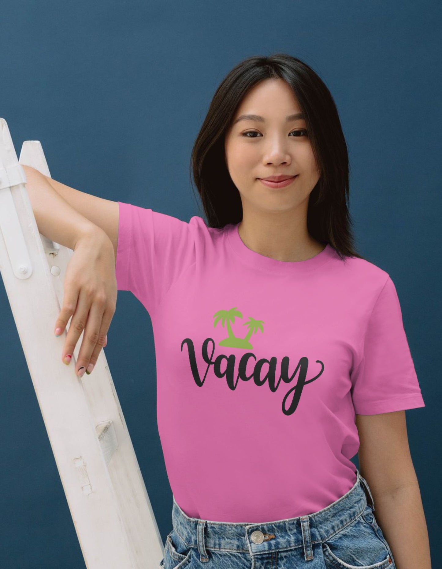 Women Cotton T-Shirt - Vacay
