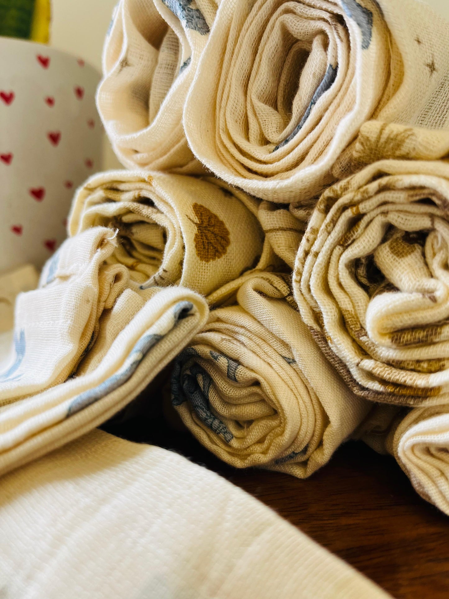 Organic Muslin Cotton Baby Towel | Three Design Combo - Set of 2