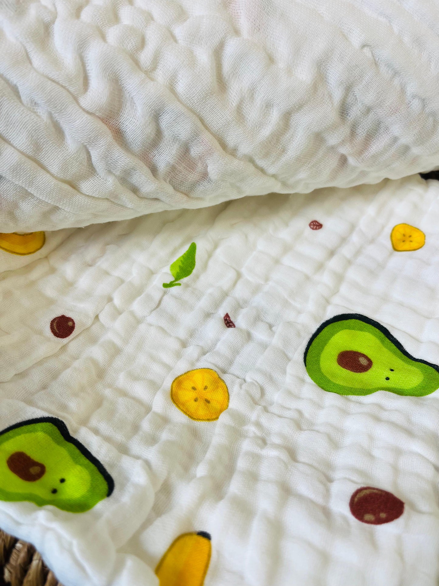 Organic Muslin Cotton Baby Nappy/Burp Cloth (Set of 2) Multi-Layered | 30x30 Cms