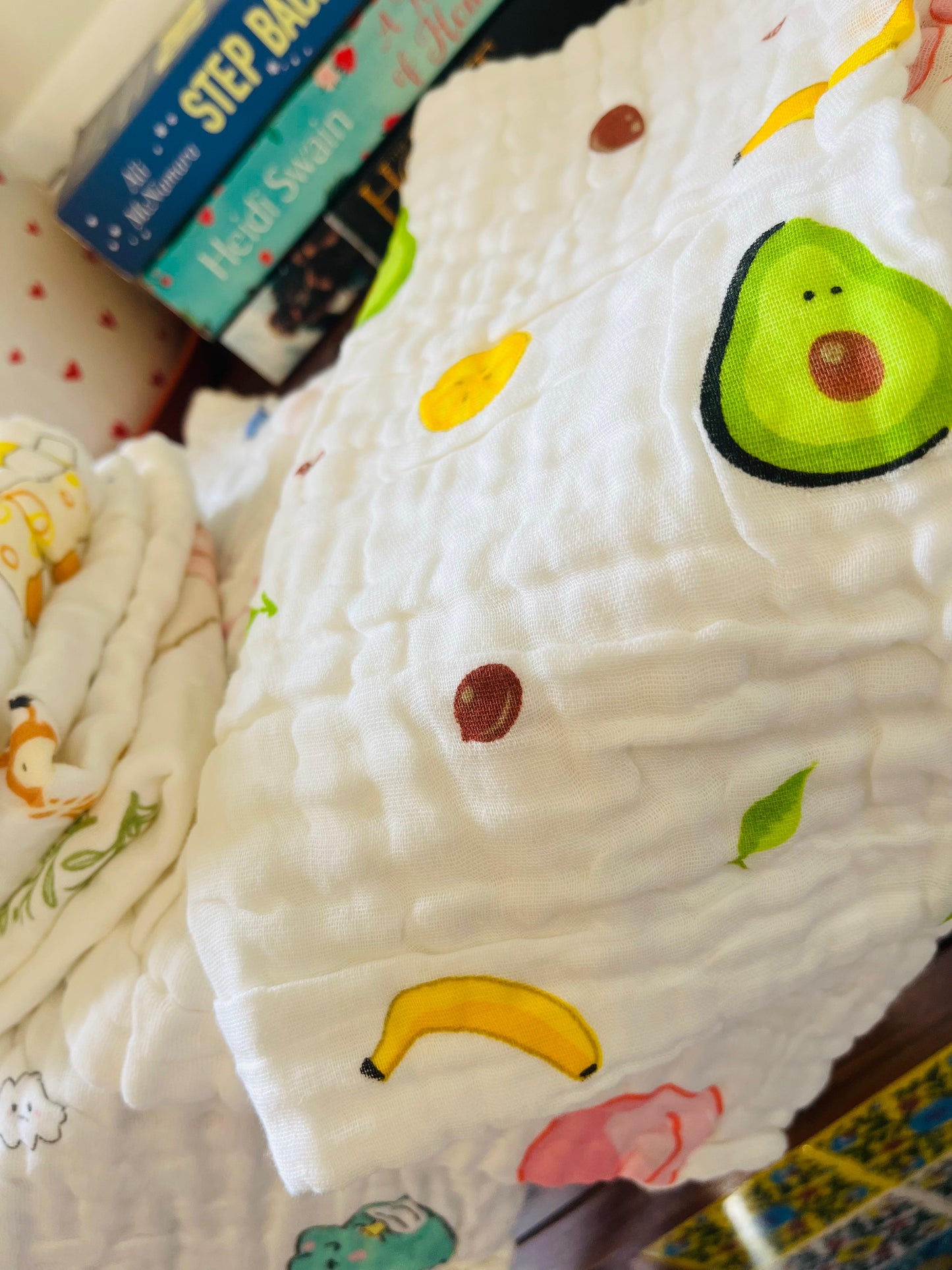 Organic Muslin Cotton Baby Nappy/Burp Cloth (Set of 2) Multi-Layered | 30x30 Cms