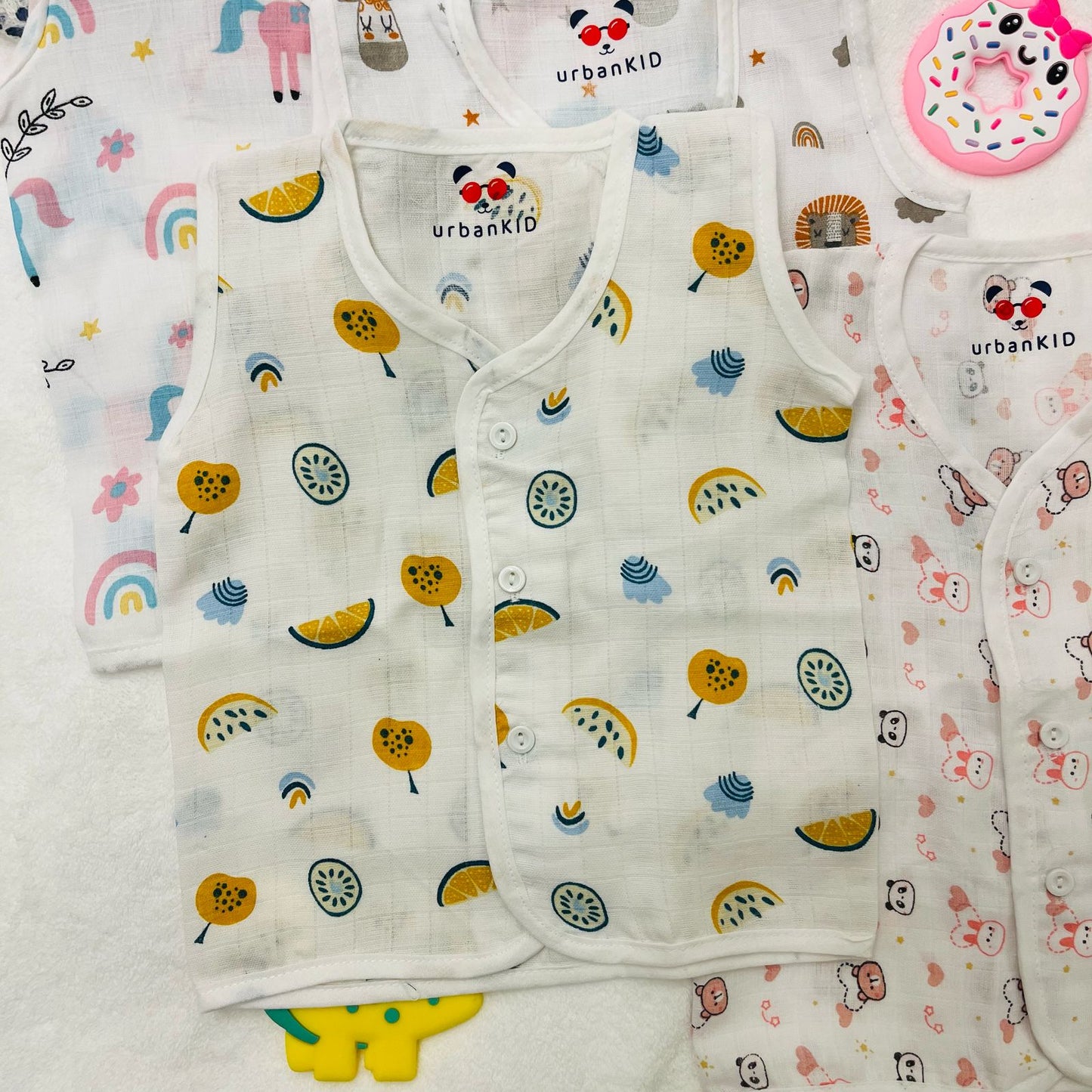 Muslin Button Jablas | Set of 2 Jablas | Pure Muslin