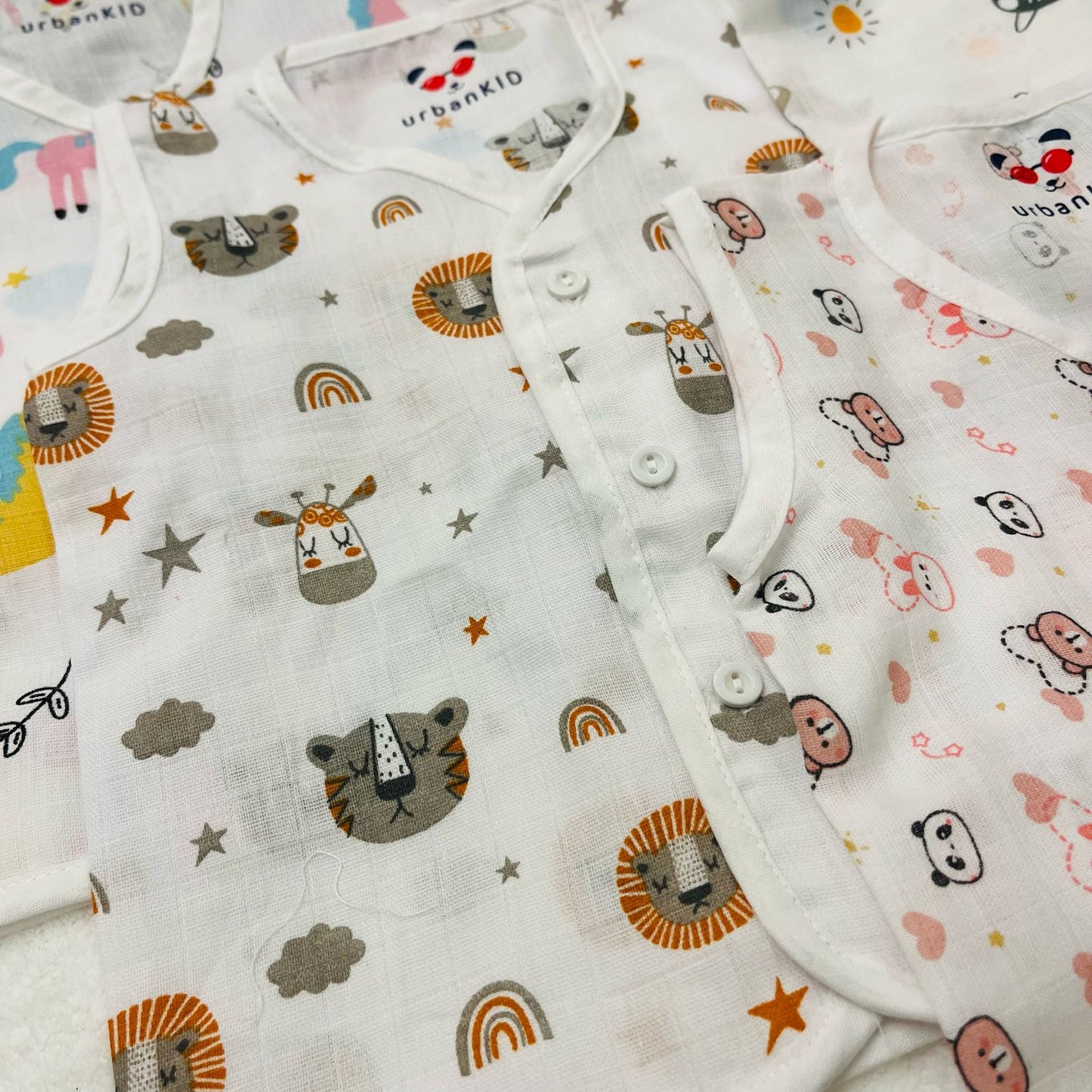 Muslin Button Jablas | Set of 2 Jablas | Pure Muslin