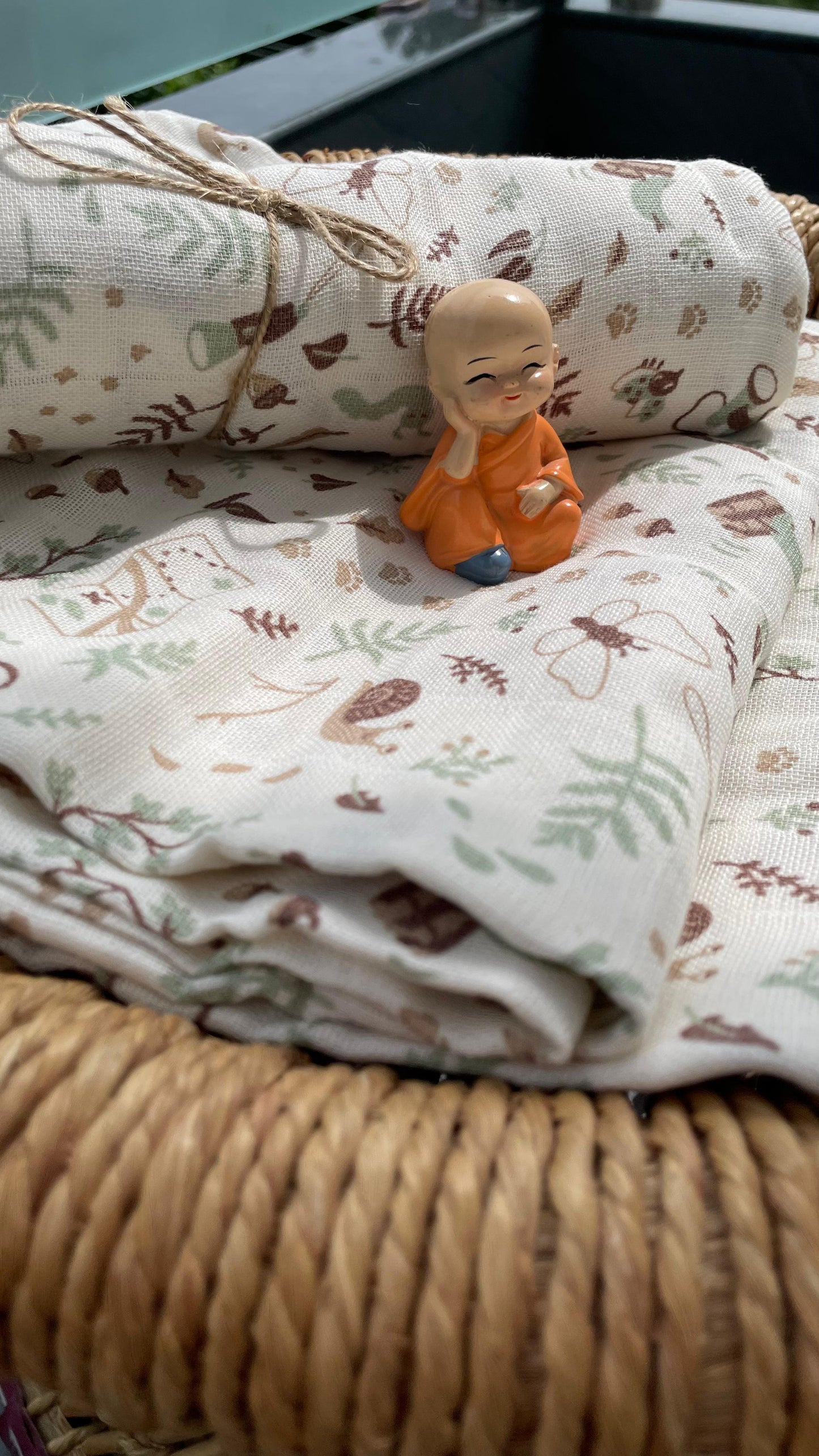 Premium Muslin Cotton Baby Swaddle cum Towel | 90 x 150 Cms | Little Apricots