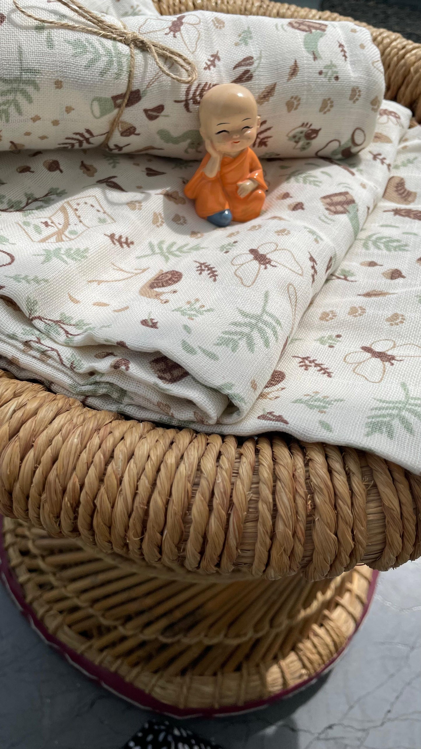 Premium Muslin Cotton Baby Swaddle cum Towel | 90 x 150 Cms | Little Apricots