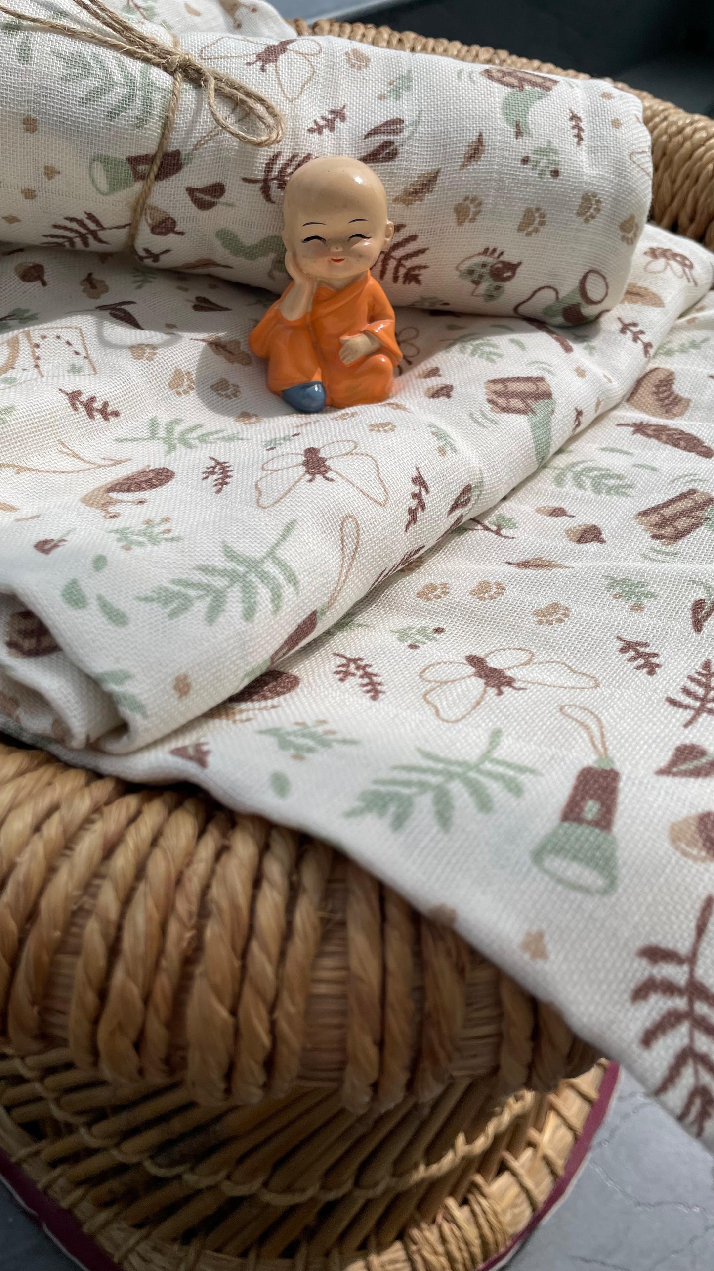 Premium Muslin Cotton Baby Swaddle cum Towel | 90 x 150 Cms | Little Apricots