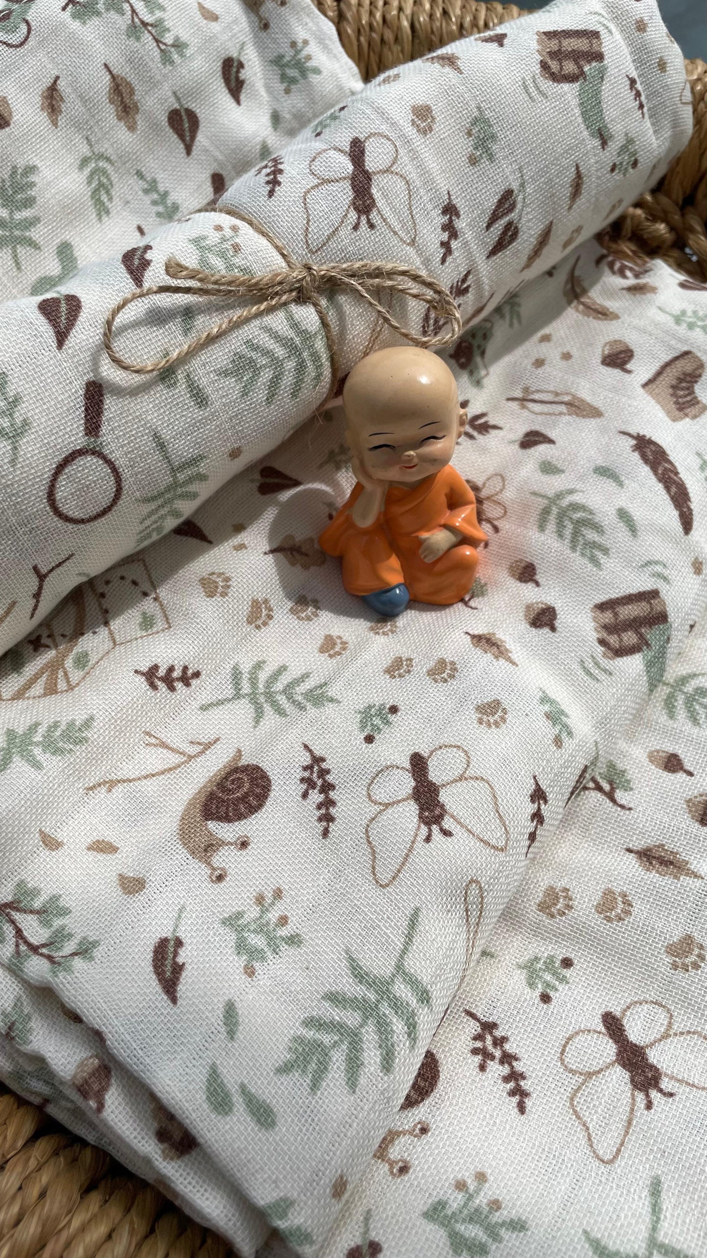 Premium Muslin Cotton Baby Swaddle cum Towel | 90 x 150 Cms | Little Apricots