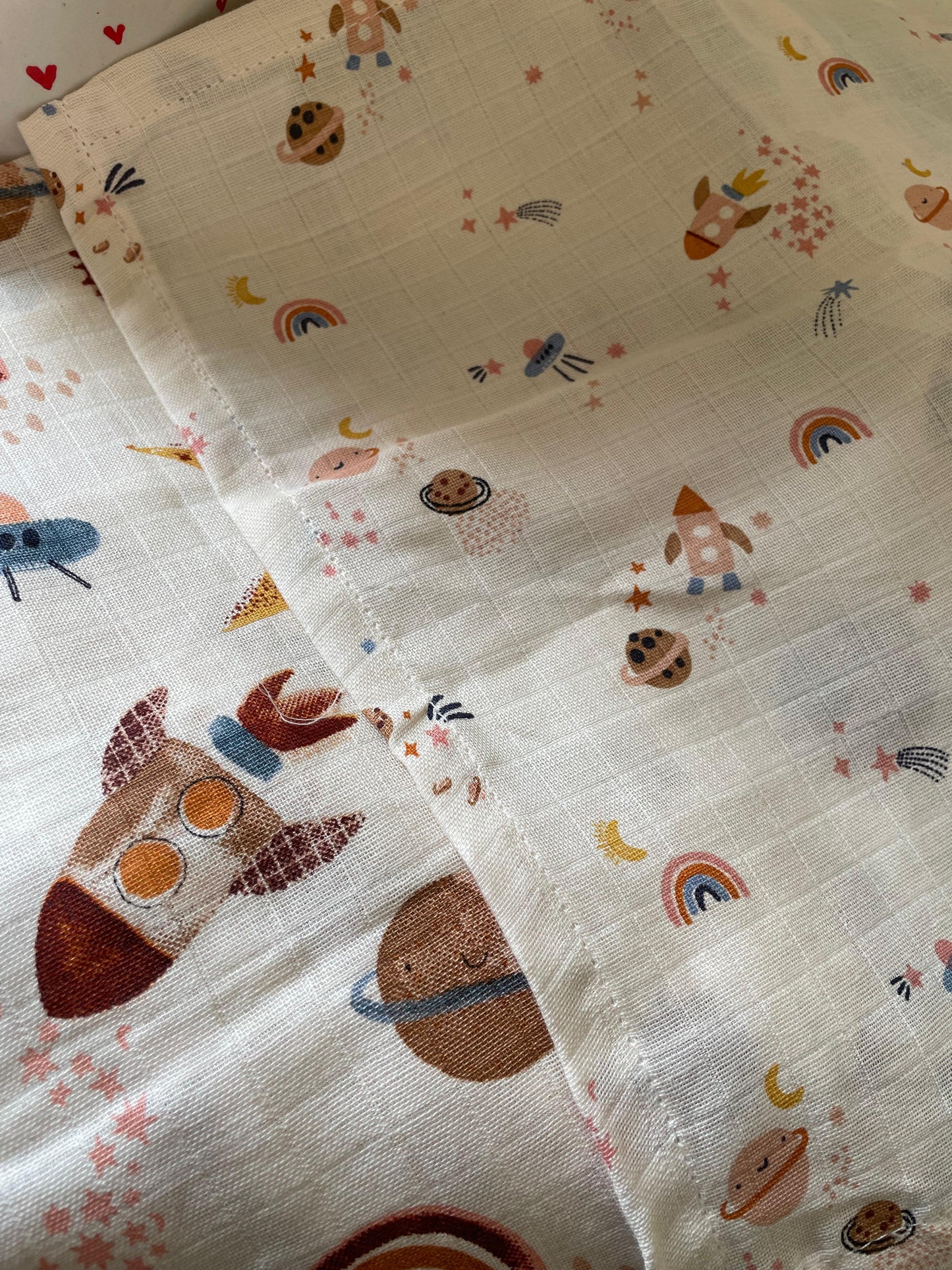 Organic Muslin Cotton Baby Towel | Small | 40 x 40 Cms | Set of 4