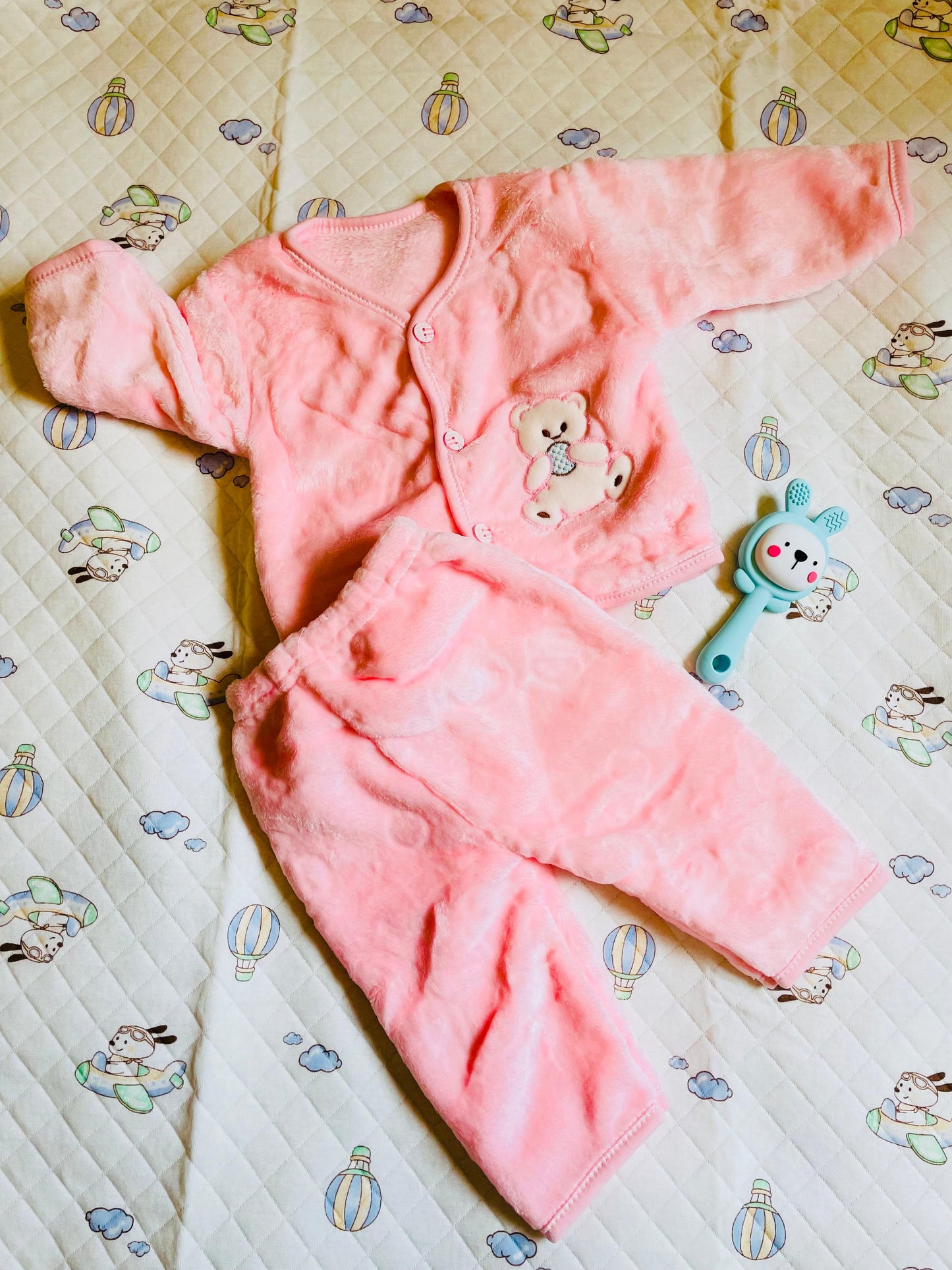 Soft Full Suit | Full Sleeve with Full Pants - Winter Suit | Soft Pink | 3 Months - 15 Months