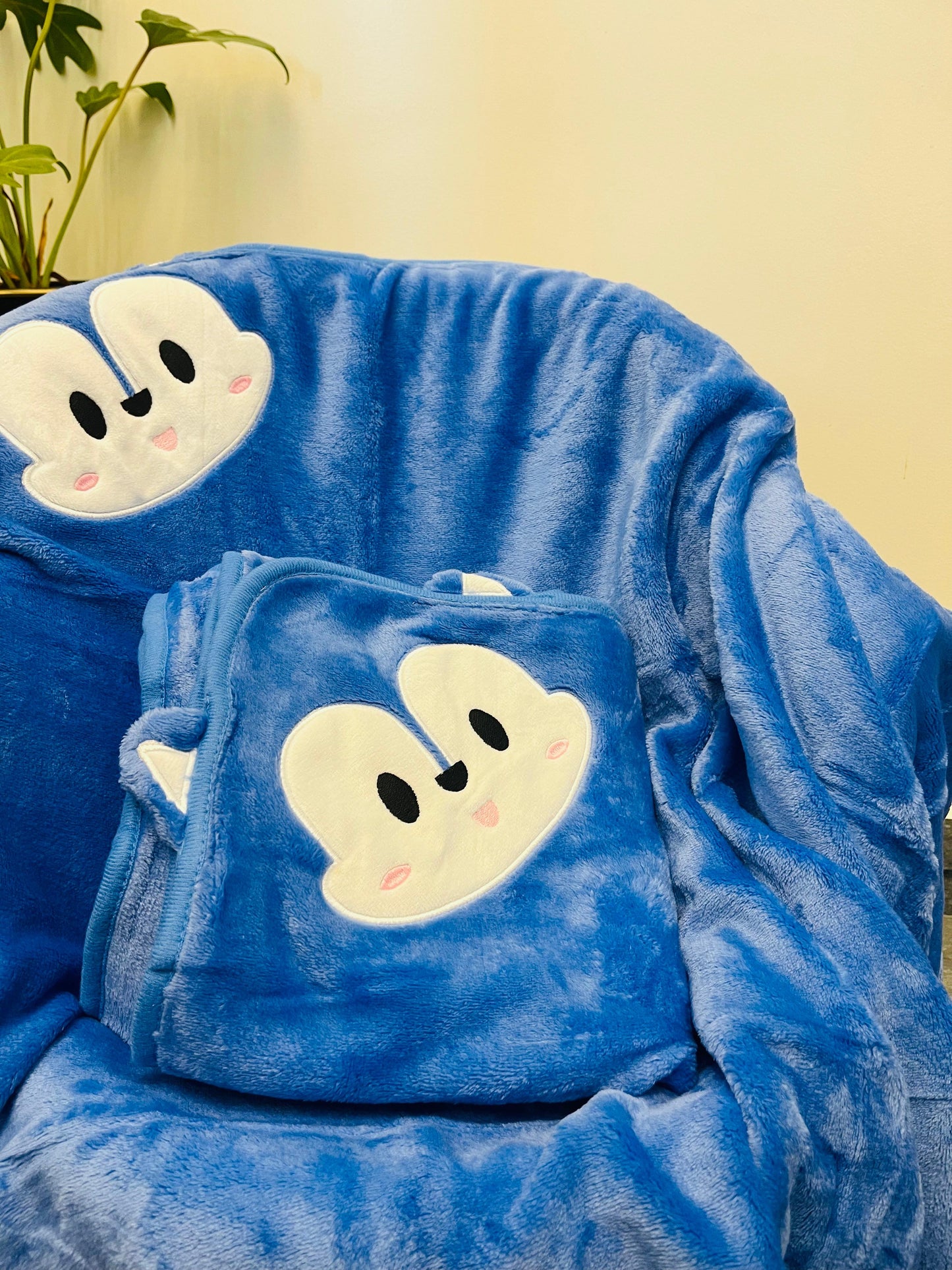 Blue Soft Towel/Blanket - Premium | Soft | Cozy | Skin-Friendly | (0 Months to 30 Months)