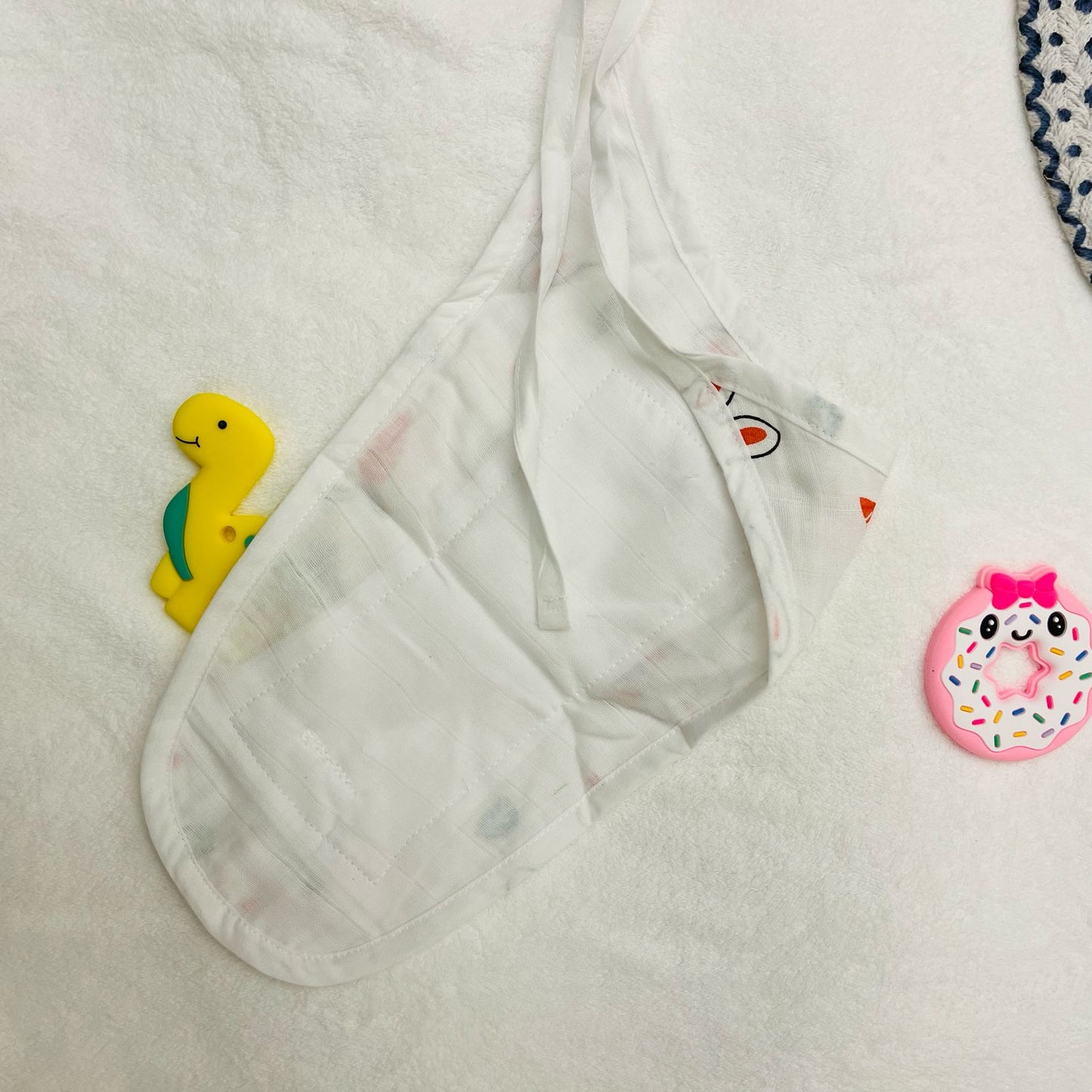 Pure Muslin Button Jabla & Padded Langot | 0-6 Months | Matching Set | Knot Padded Langot & Button Jabla | Starfish & Boats|Unisex