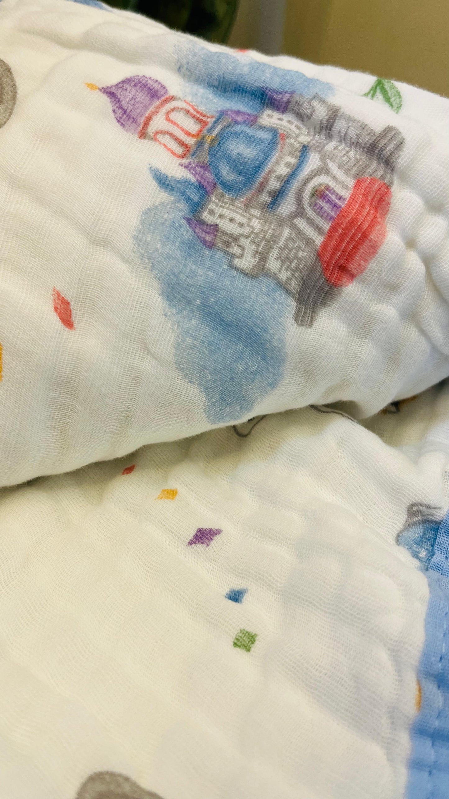 Baby Blanket | Organic Muslin Cotton - 6 Layered | Castle and Cart