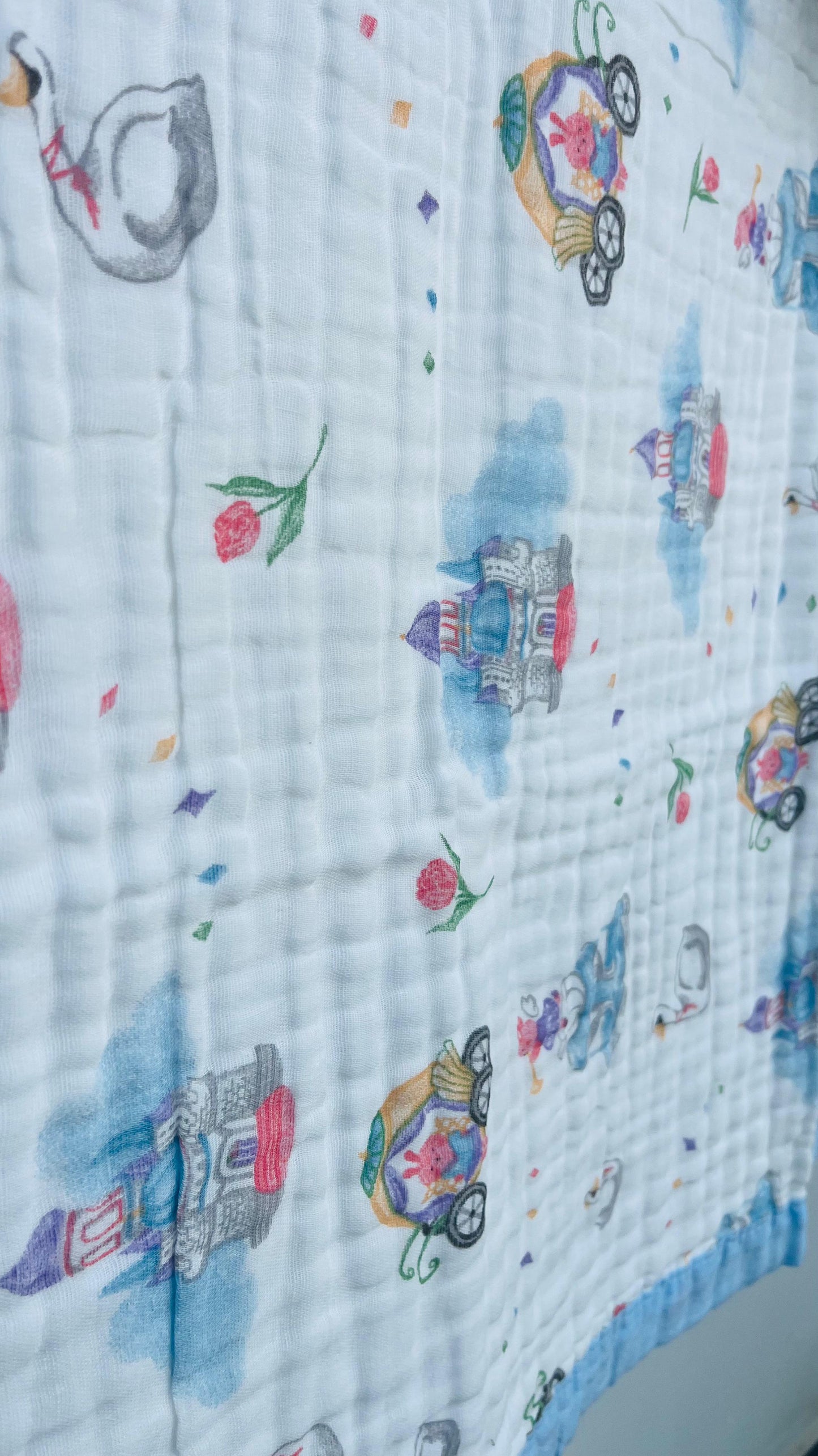 Baby Blanket | Organic Muslin Cotton - 6 Layered | Castle and Cart