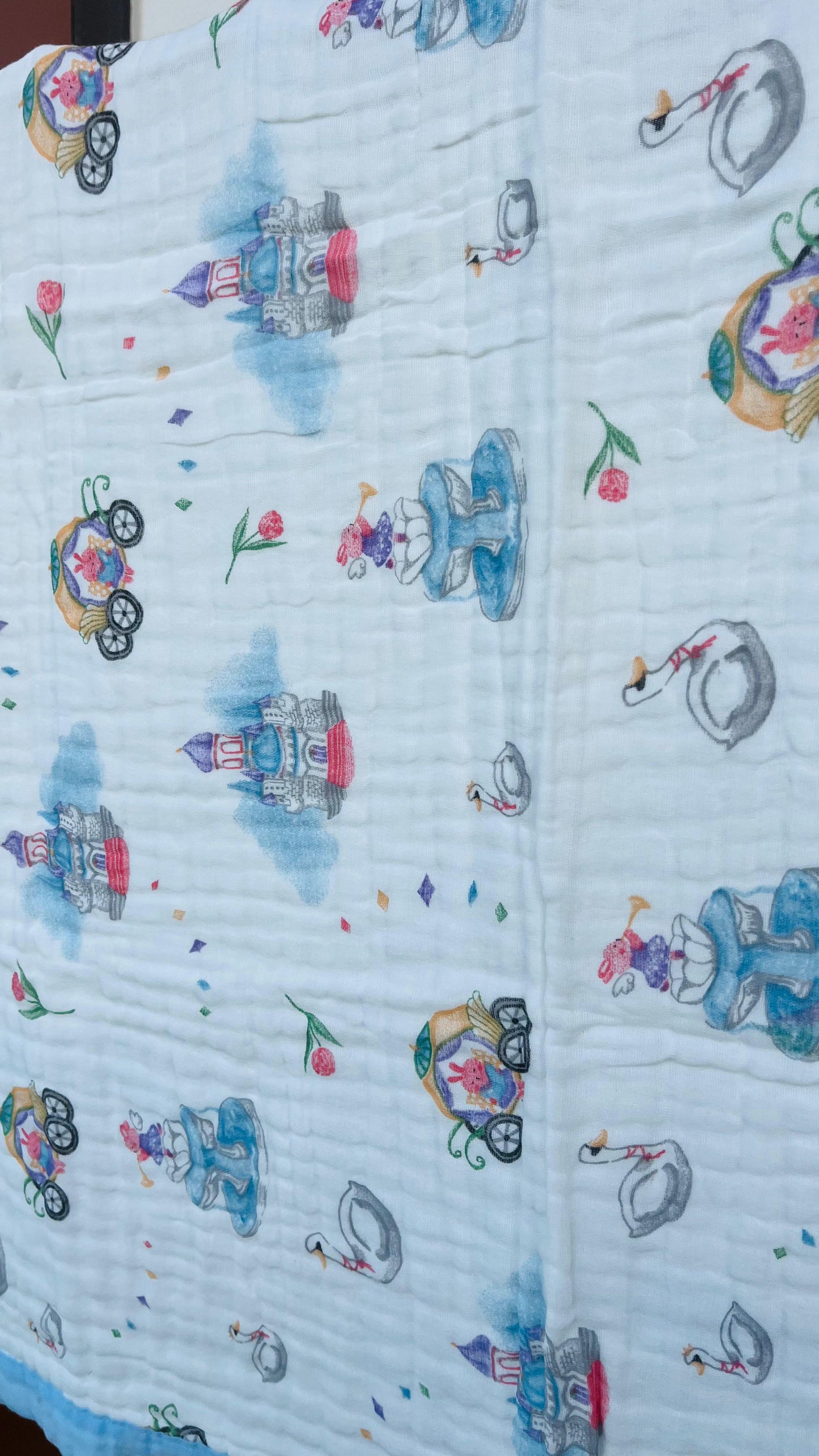 Baby Blanket | Organic Muslin Cotton - 6 Layered | Castle and Cart