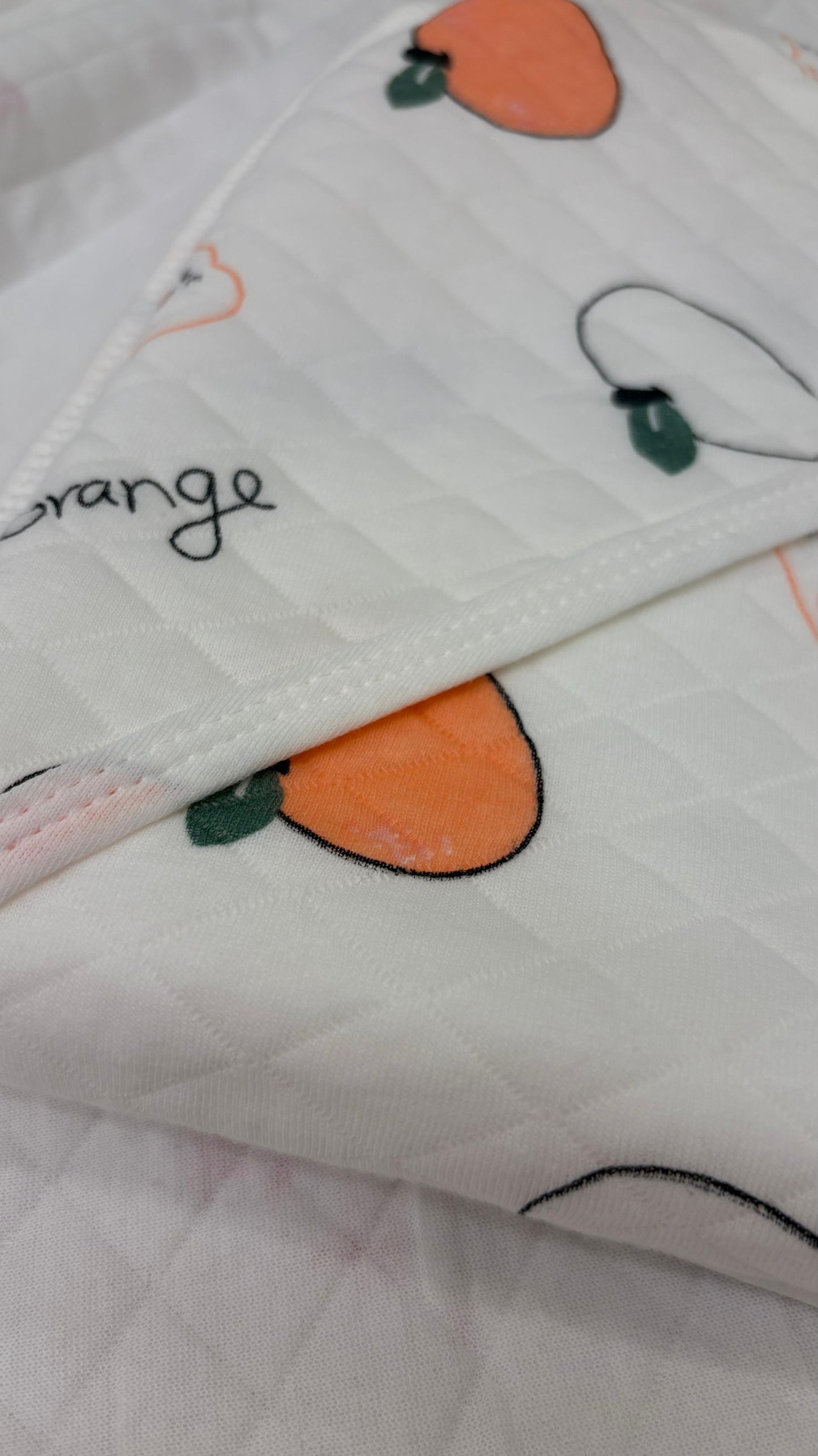Eco - Muslin Cotton Hooded Blanket cum Towel | Orange Peach | (0 Months to 30 Months)