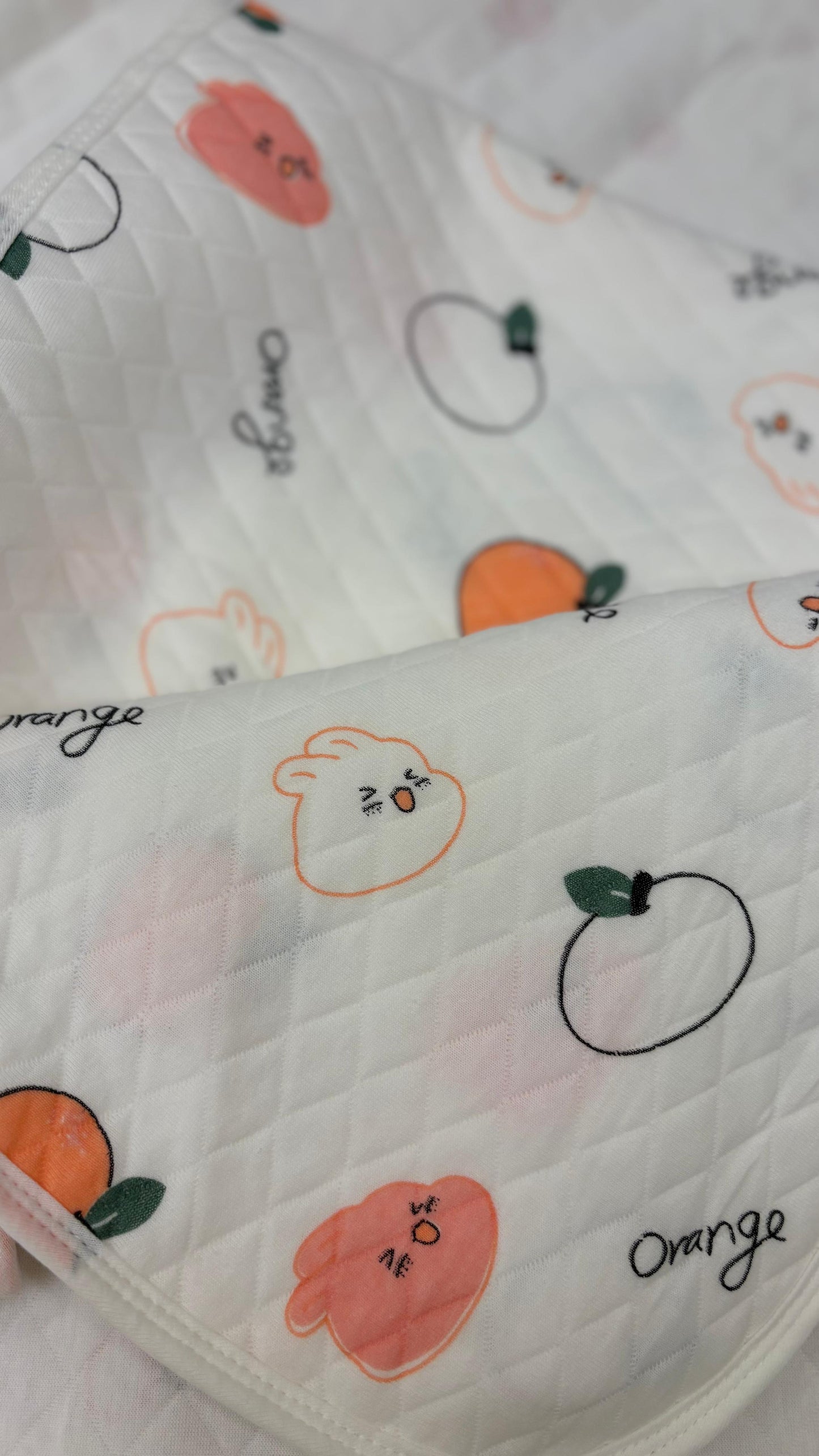 Eco - Muslin Cotton Hooded Blanket cum Towel | Orange Peach | (0 Months to 30 Months)