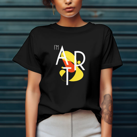Women Cotton T-Shirt - I'm Art