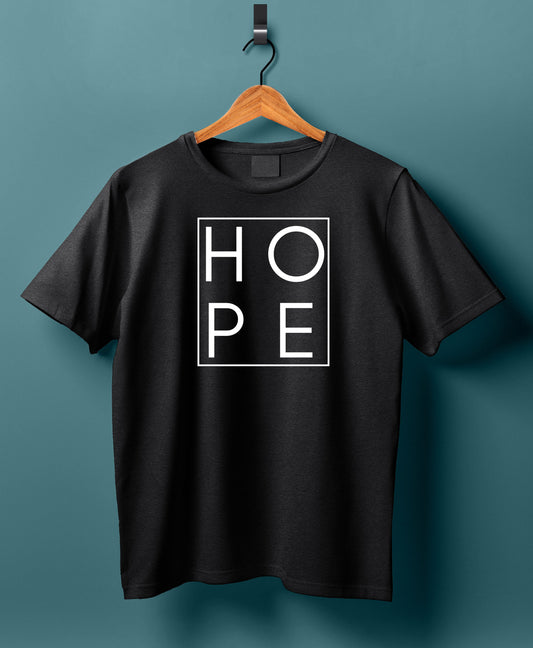 Women Cotton T-Shirt - H O P E