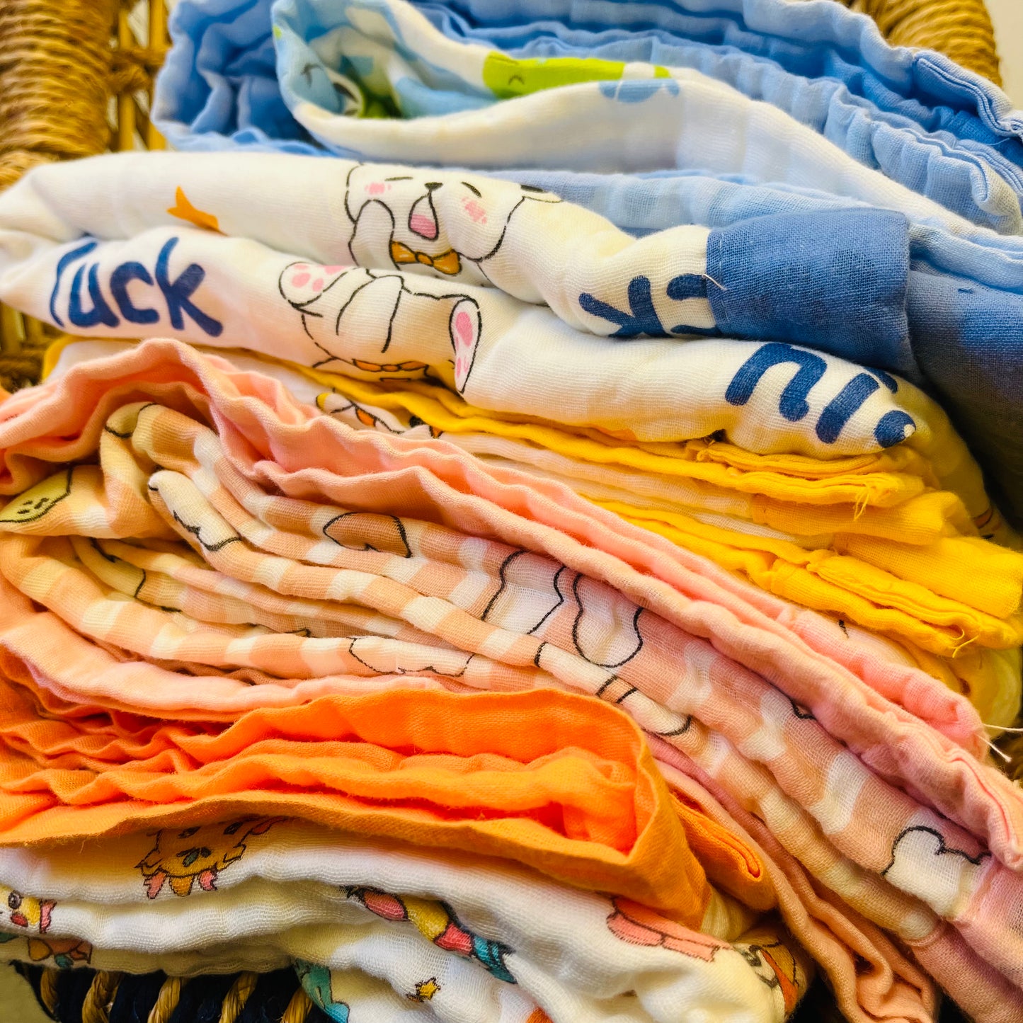 Baby Blanket | Organic Muslin Cotton - 6 -Layered | Deer Forest