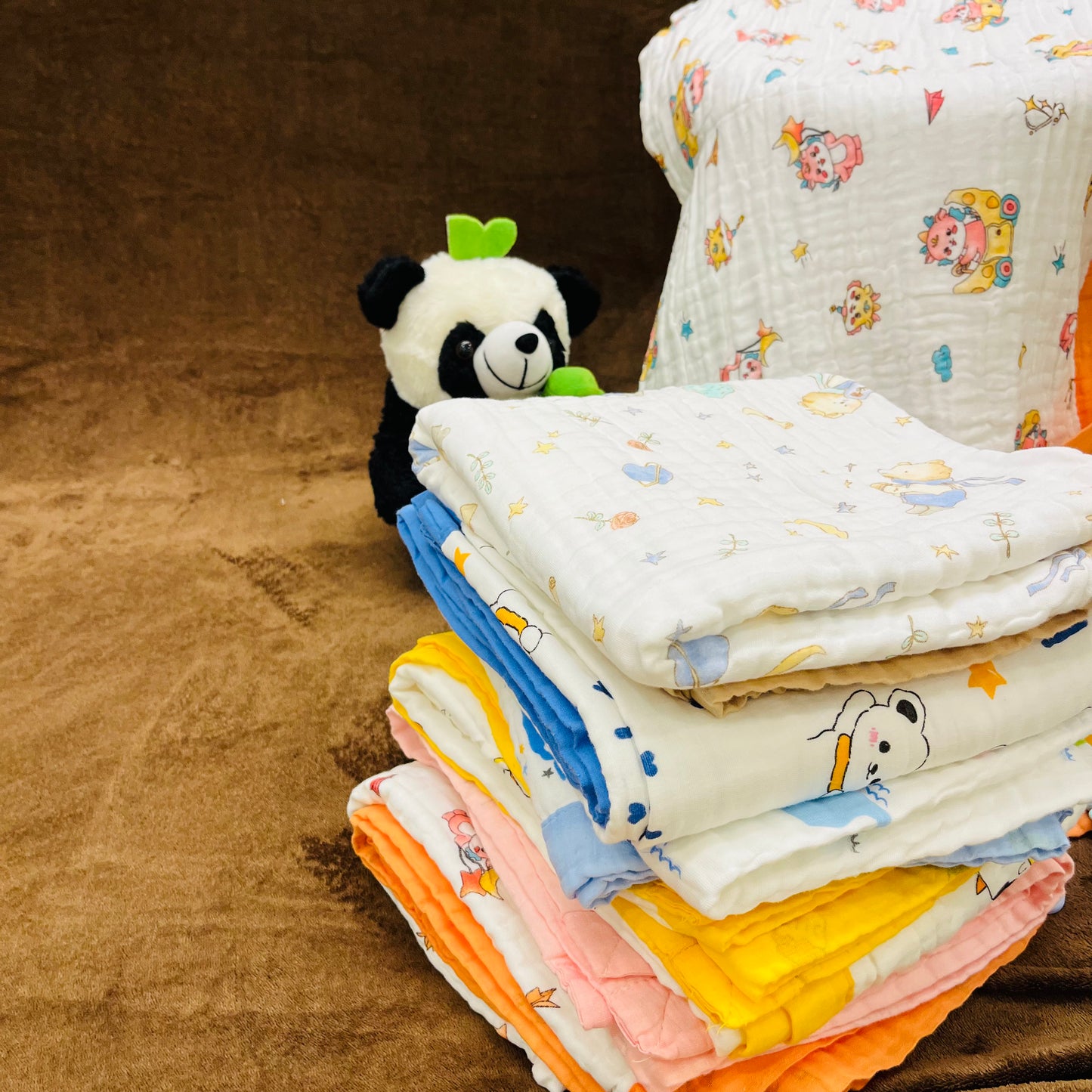 Baby Blanket | Organic Muslin Cotton - 6 -Layered | Deer Forest