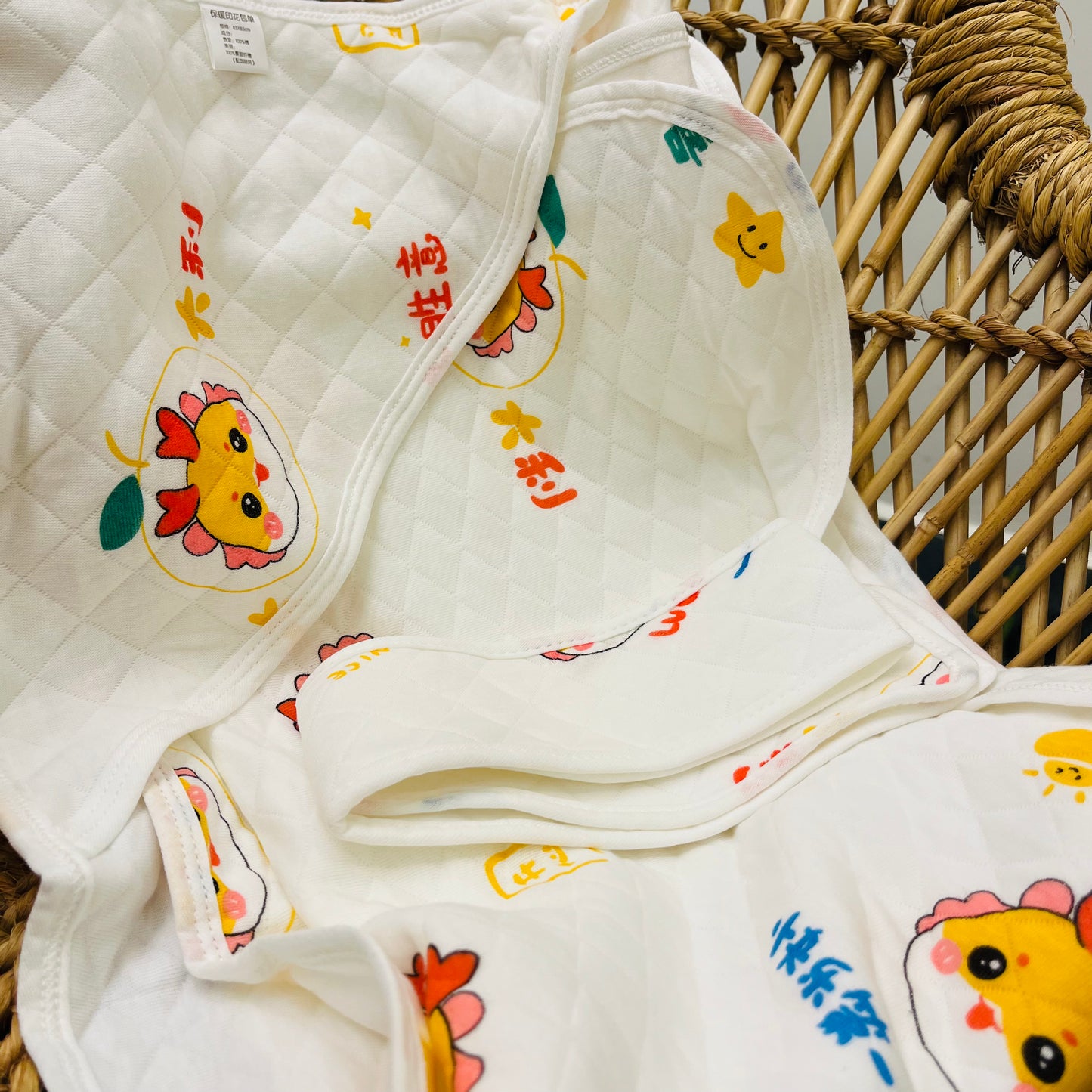 Eco - Muslin Cotton Hooded Blanket cum Towel | Miffy Bear & Japanese | (0 Months to 30 Months)