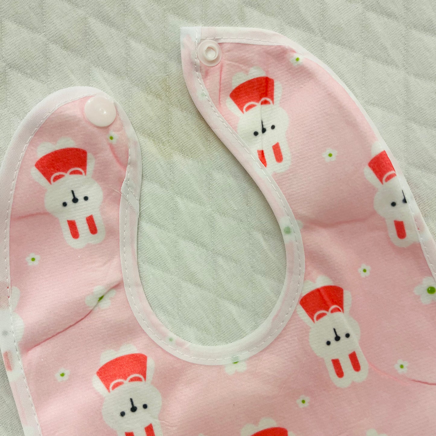 Cotton Washable Baby Bibs | Set of 3 | Waterproof Layer | Easy wear Buttons