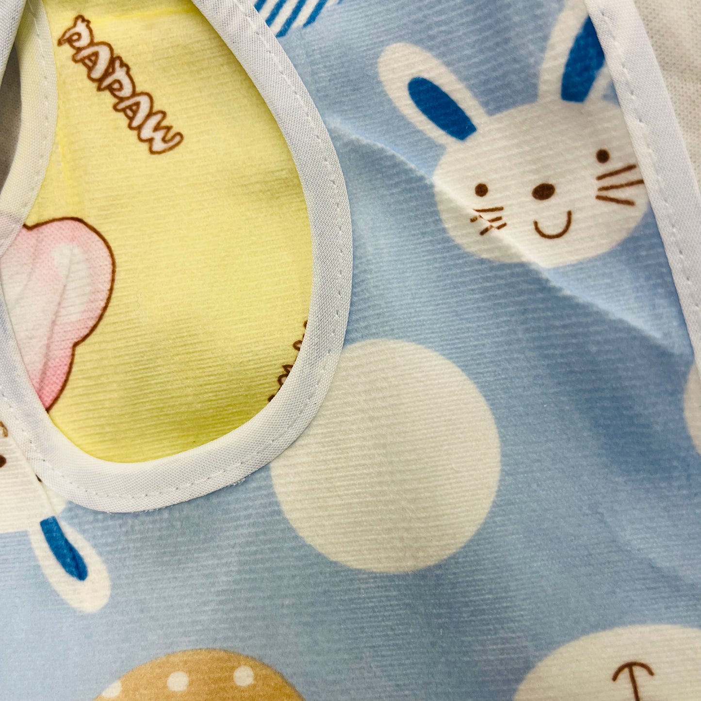 Cotton Washable Baby Bibs | Set of 3 | Waterproof Layer | Easy wear Buttons