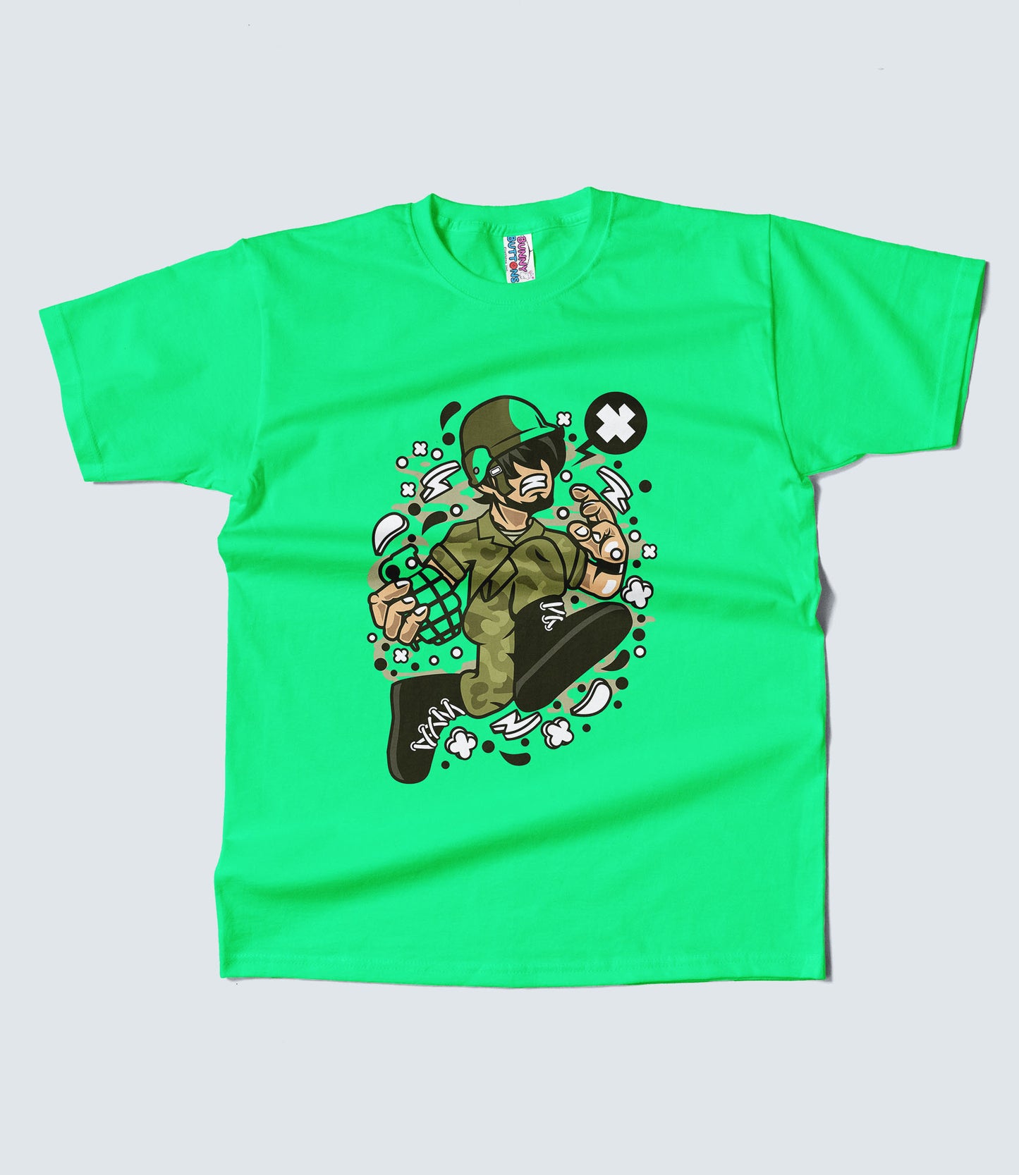 Kids T-Shirt - Soldier Running (Unisex)