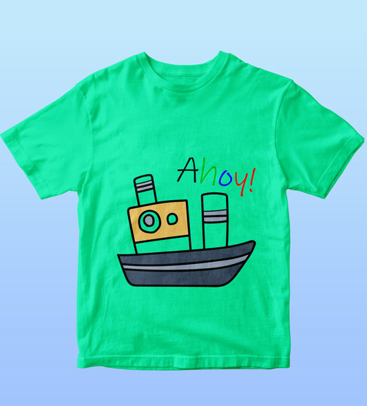 Kids T-Shirt - Ahoy Ship (Unisex)