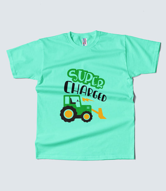 Kids T-Shirt - Charged Tractor (Unisex)