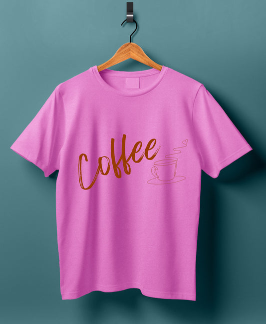 Women Cotton T-Shirt - Coffee